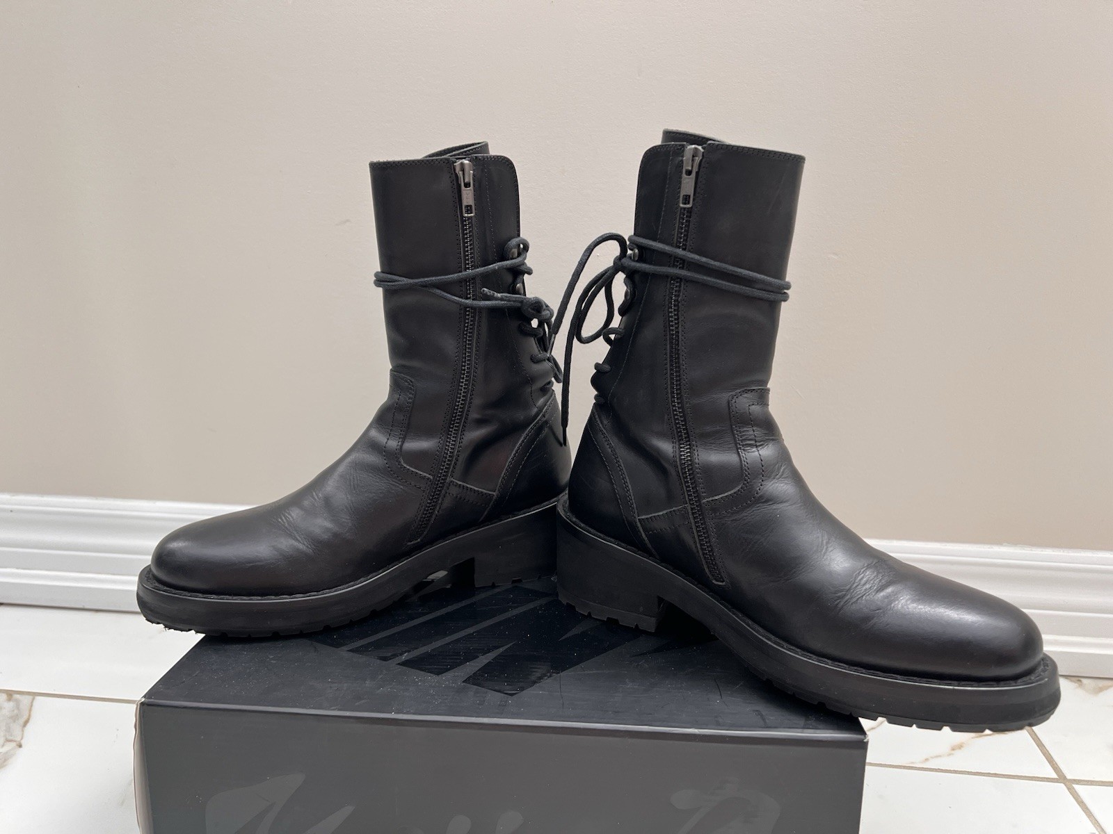 ann demeulemeester backlace boots 39 henrica