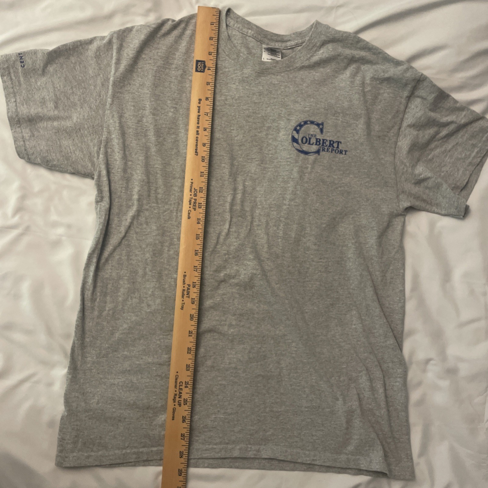 Colbert Report Vintage Grey Lincoln T-Shirt Size Large from Audience Taping