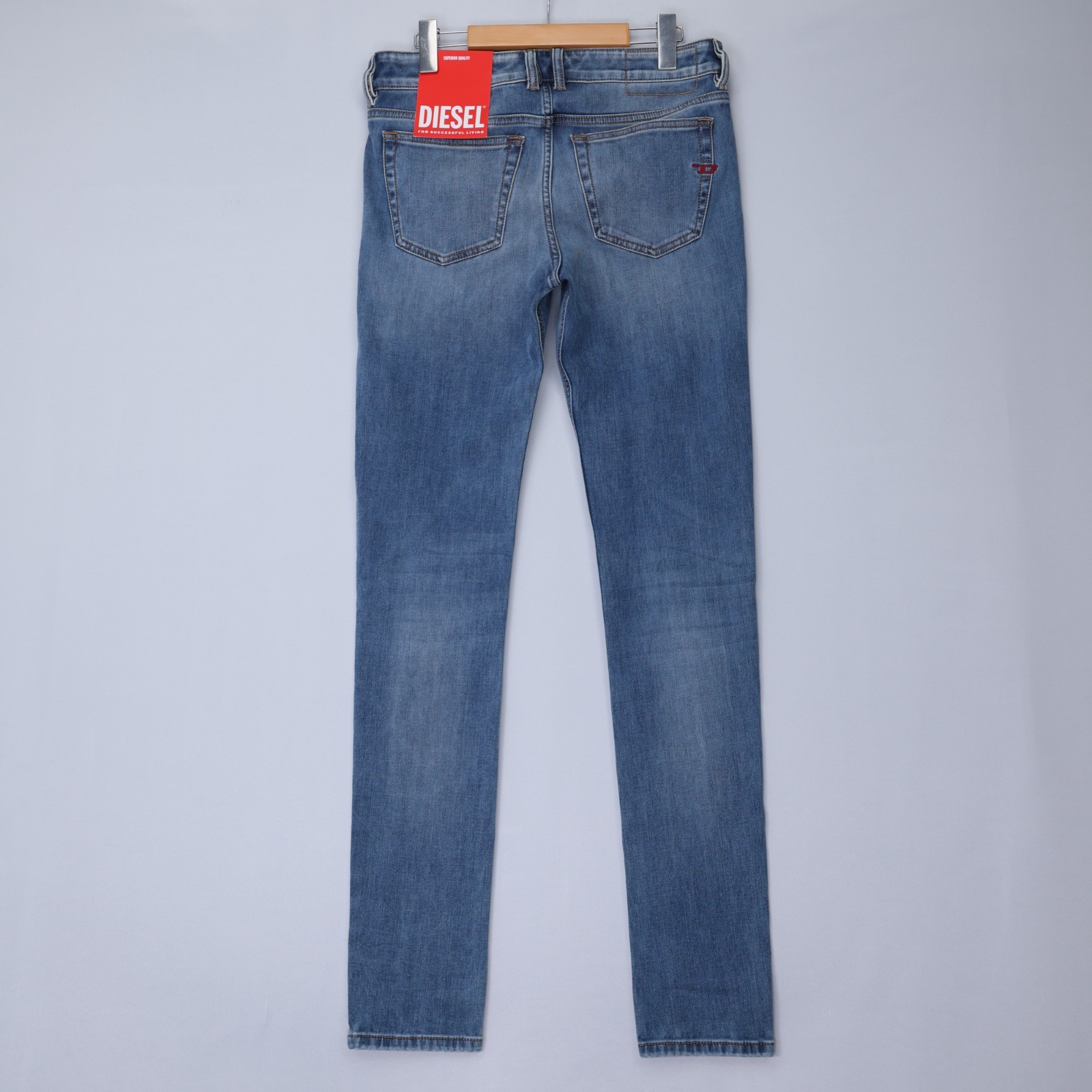 Diesel Mens Jeans 1979 Sleenker Trouser Skinny Leg Low Rise Medium Blue Size NWT