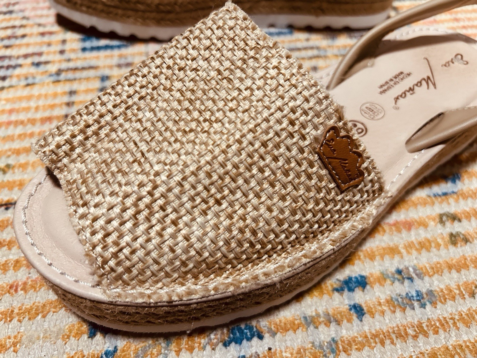 Eva Mañas Platform Espadrille Sandals Raffia Slingback Beach Open Toe 39