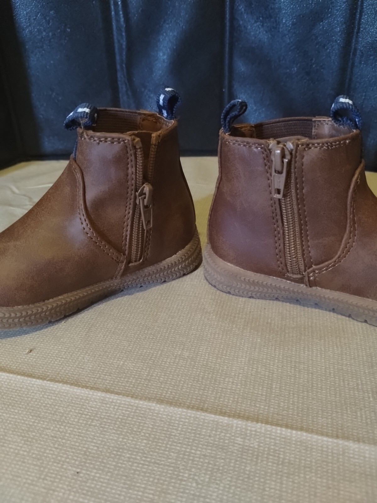 Toddler Boots Cat&Jack Size 5 Brown Zippered Or Pull on