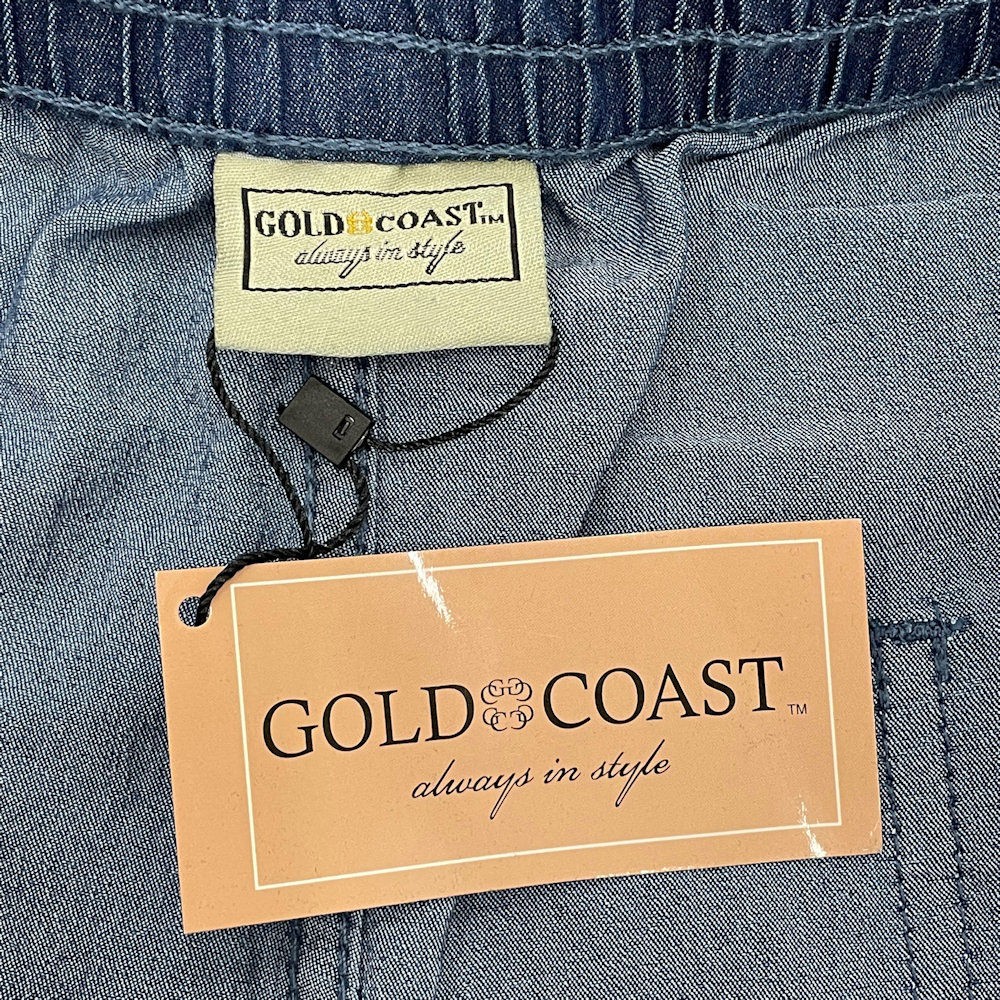 Gold Coast Women’s Denim Palazzo Pants, Medium