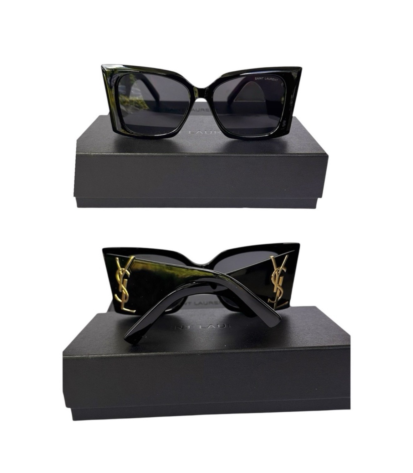 YSL-Saint Laurent Cat Eye Laurent Sunglasses With Box Free Shipping