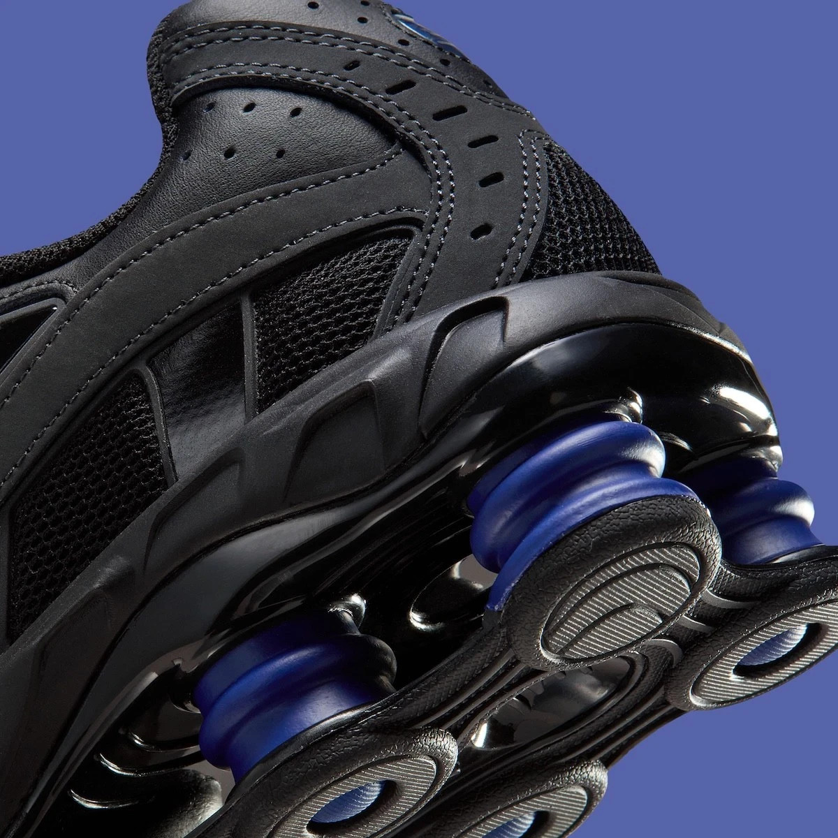 Nike Shox Ride 2 Black Metallic Silver Deep Royal Blue IM5999-010 Mens Size