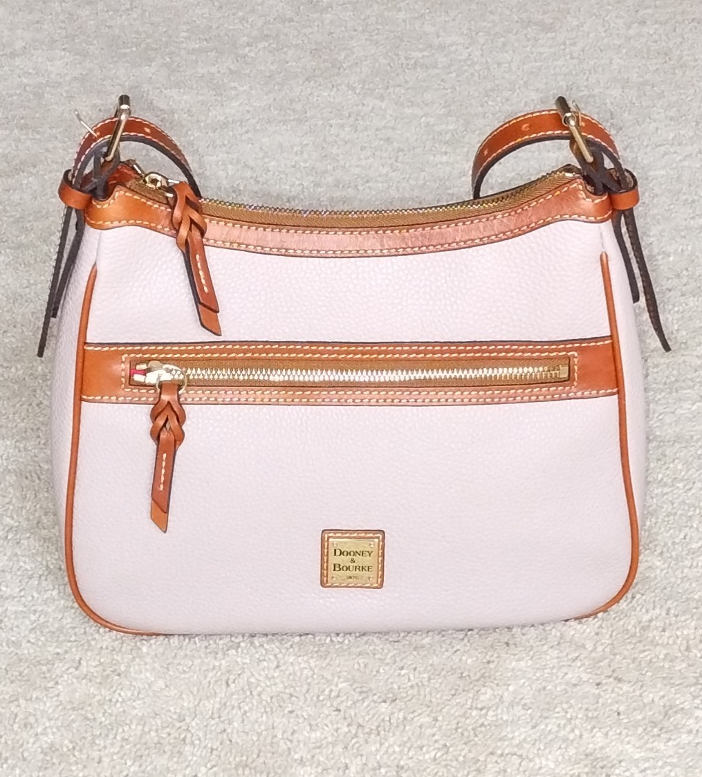 Dooney & Bourke Presley Oyster Pebble Grain. New Without Tag