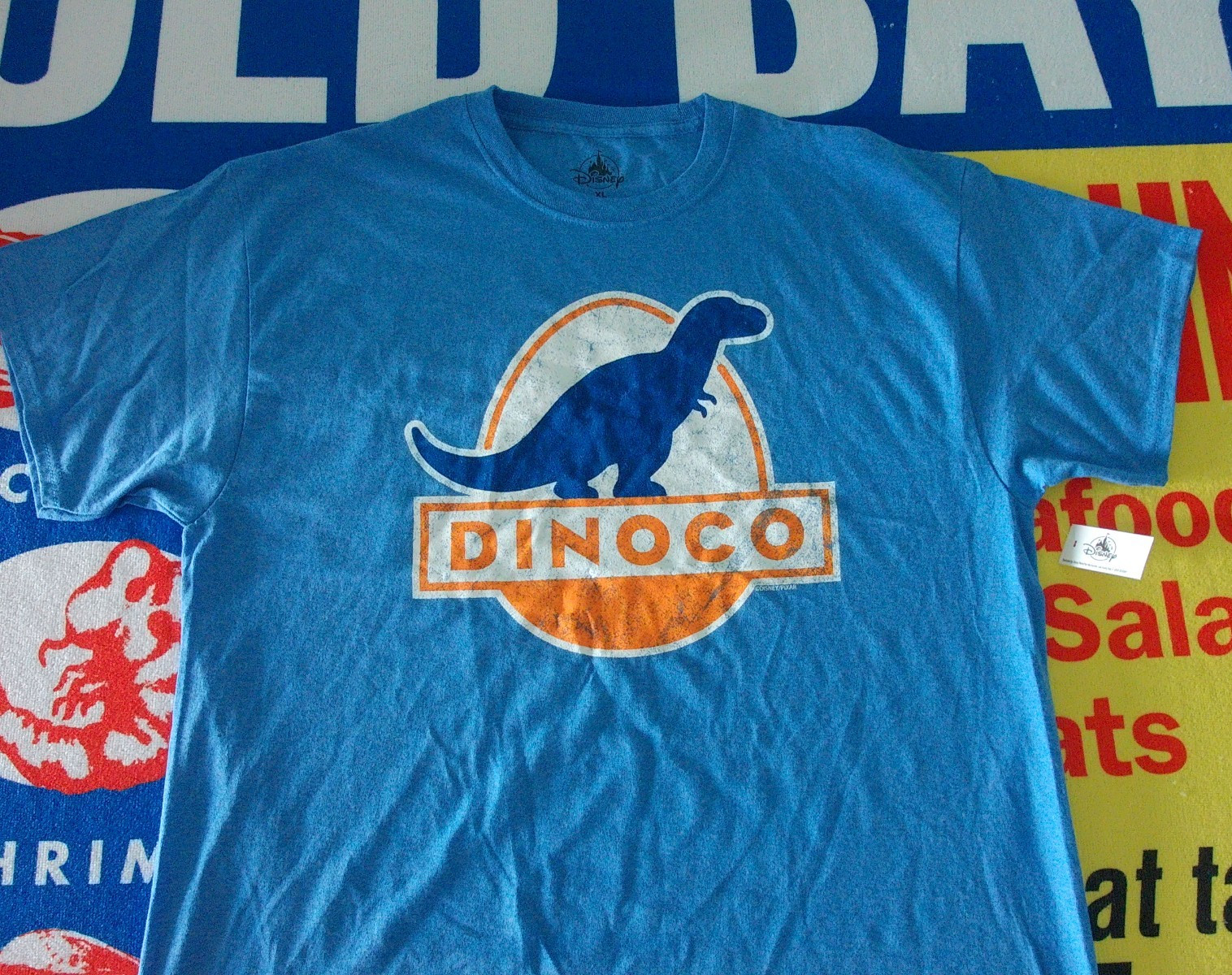 DINOCO DISNEY PIXAR logo T Shirt Men’s XL New animated Cars PISTON CUP RACING