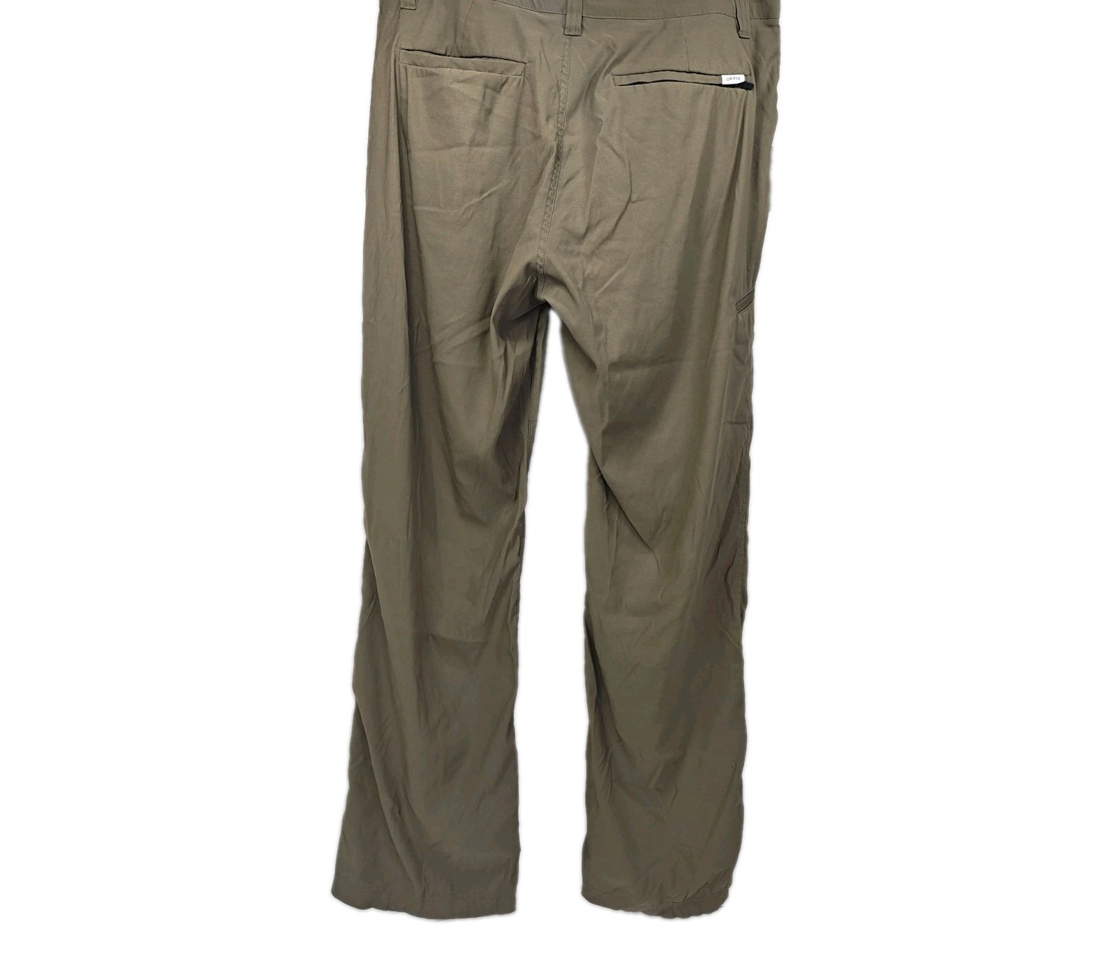 Orvis Trek Pants Mens 34×30 Green Stretch Nylon Water Repellent Hiking 1525905