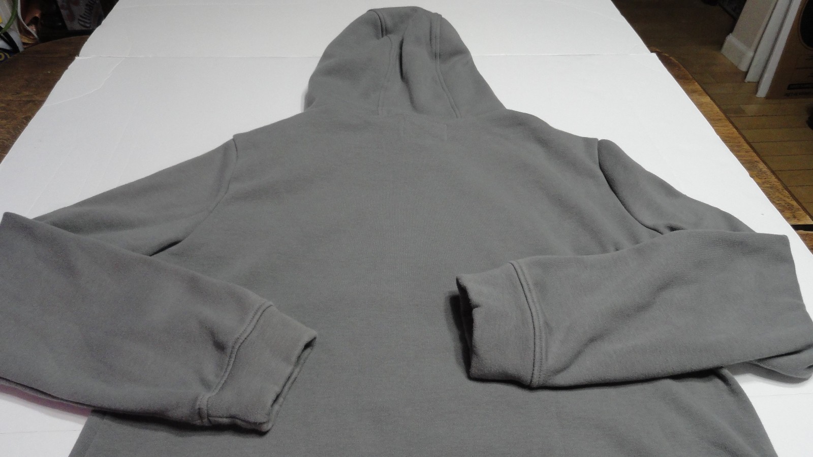 Alaska Chicks Hoodie Sz XL Gray/Mustard Button/Zipper Left Shoulder Enjoy Life