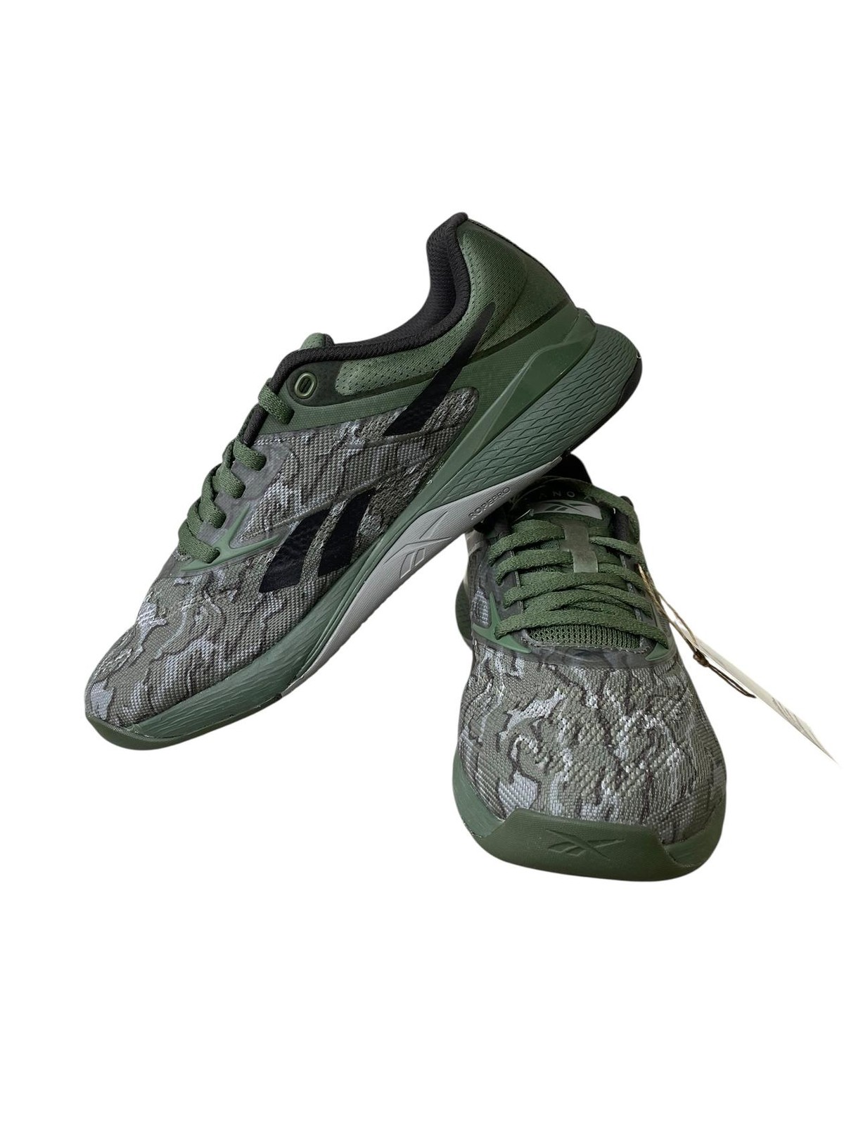 Reebok Men Sneaker Running Casual Nano X5 100229391 Green Black Grey Size 6.5 M