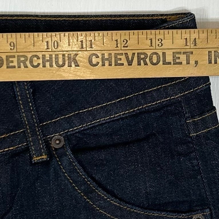 Hudson Signature Bootcut Jeans Dark Wash Flap Pocket Low Rise 28 Made in USA