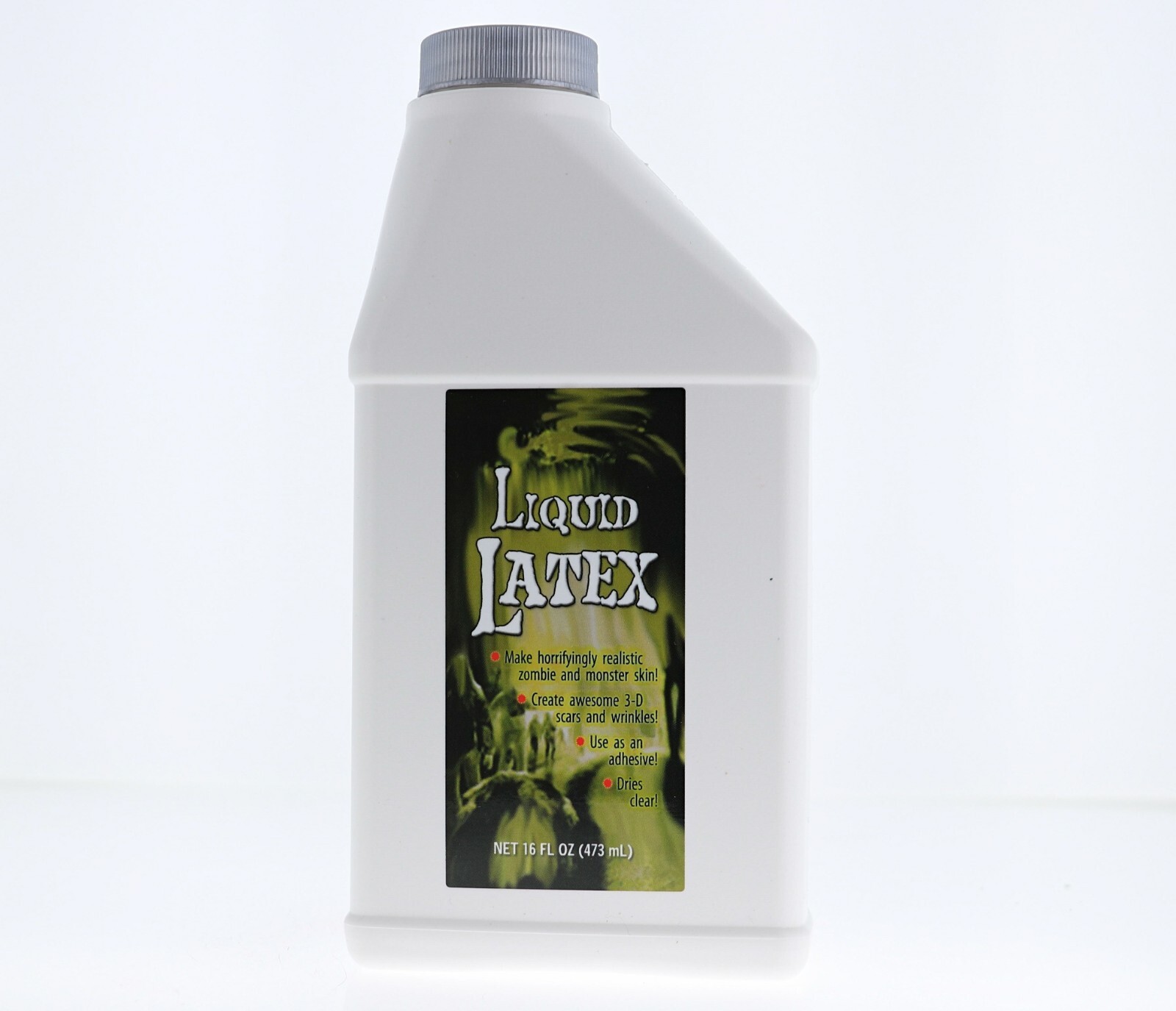 Liquid Latex 16 oz/1 Pint Bottle Halloween Horror Facial Makeup Adhesive