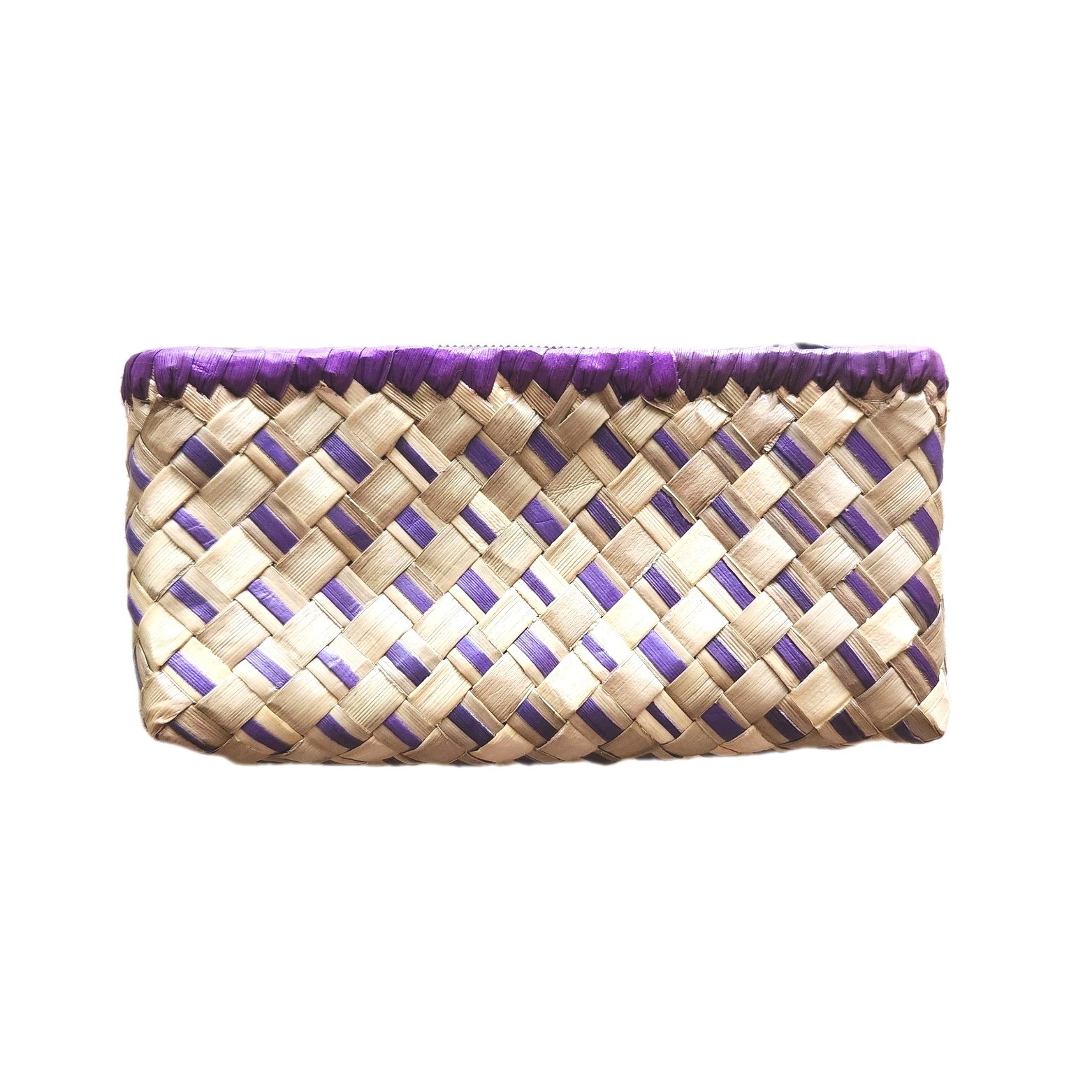 Natural Woven Wallet Coin Purse Boho Ethnic Handmade Philippines 6.5×3.25 NWOT B