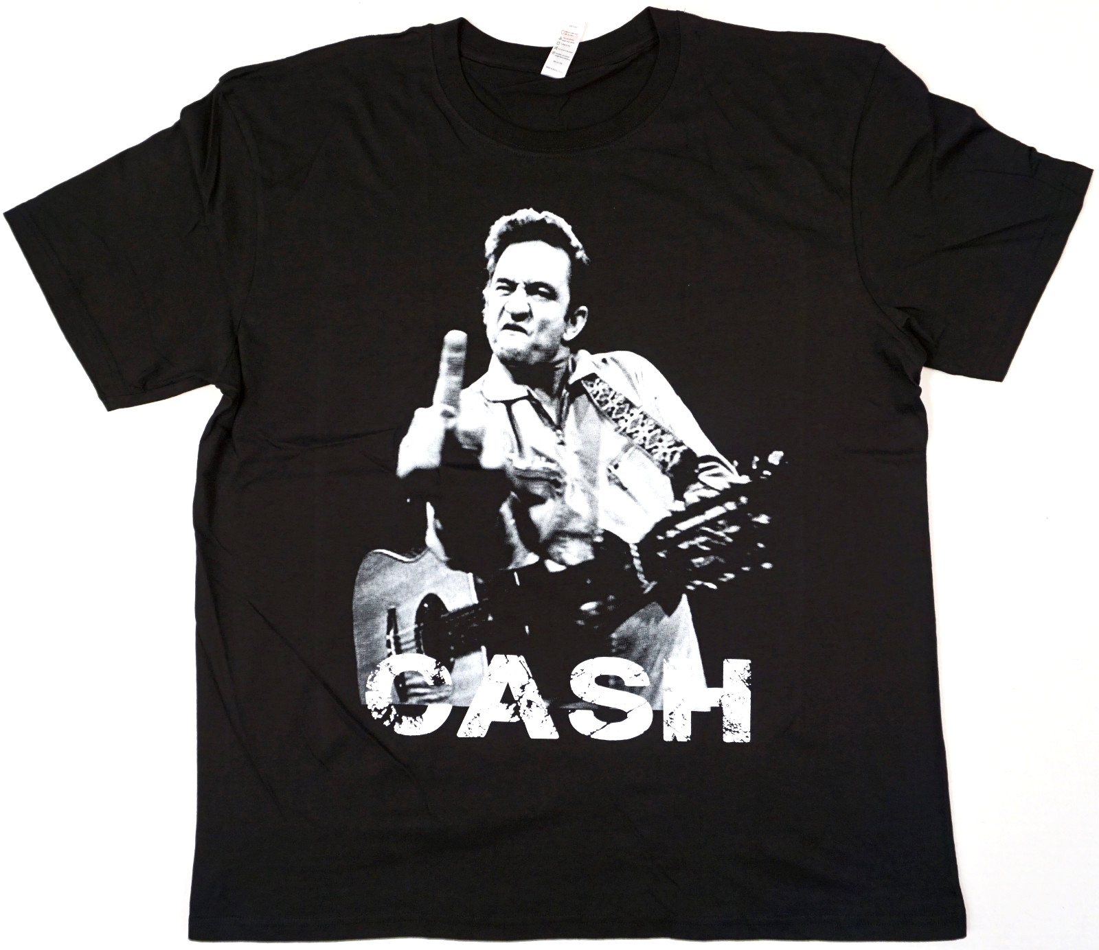 JOHNNY CASH T-shirt Man In Black Country Rock Singer 100% Cotton Tee Men’s New