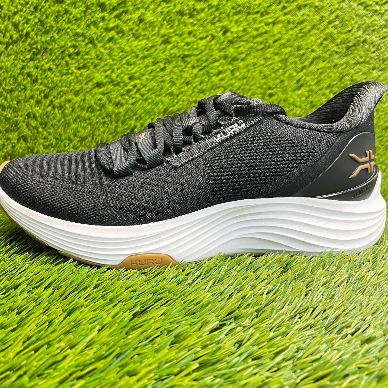 Kuru Atom 2 Womens Size 8.5 Black White Athletic Running Walking Shoes Sneakers