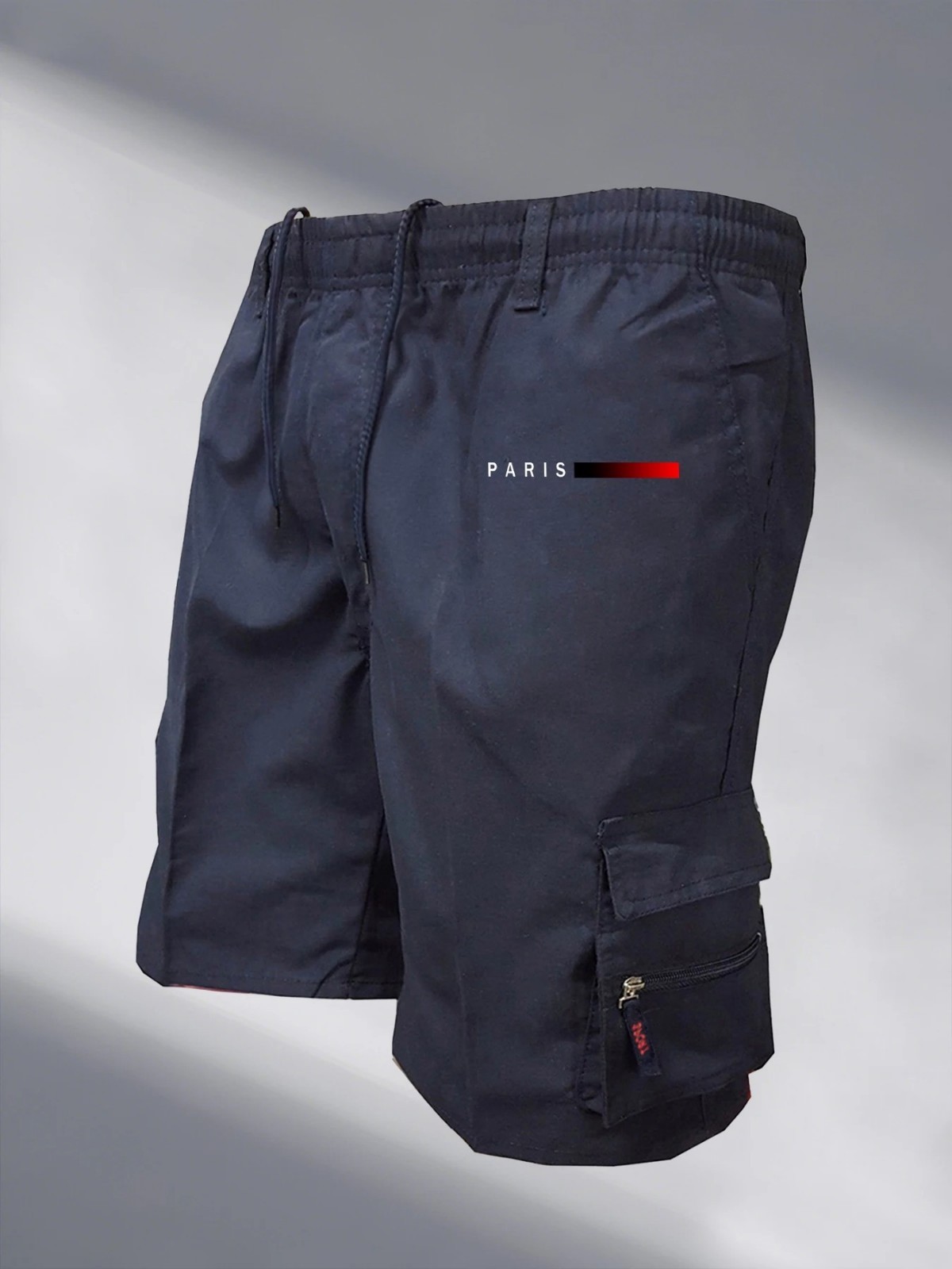 Men’s Tactical Cargo Shorts Elastic Waist Outdoor Casual Work Jogging Shorts