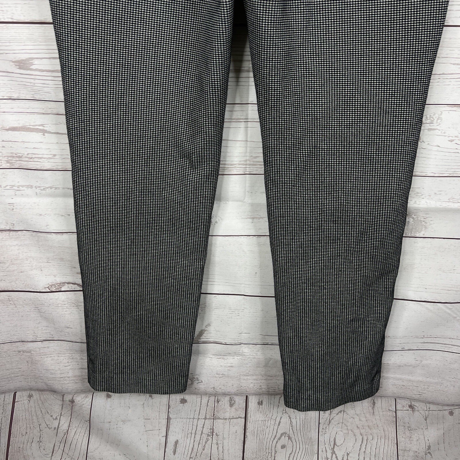 J. Jill Womens Ponte Slim Leg Pants Size Small Black White Pull-On