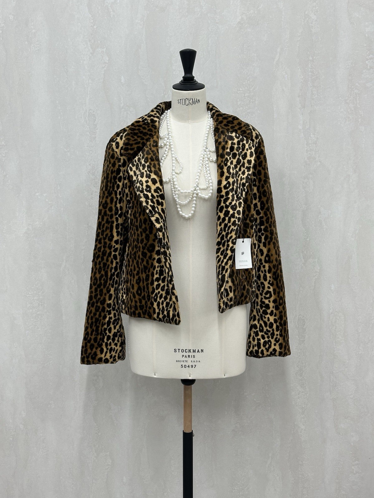 Philosophy di Lorenzo Serafini Leopard Faux Fur Jacket IT44 L NWT Designer