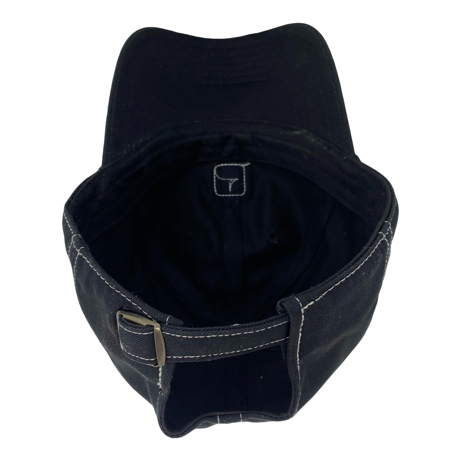 Masters Tournament Golf Hat Black Contrast Stitch Adjustable Strap Cap