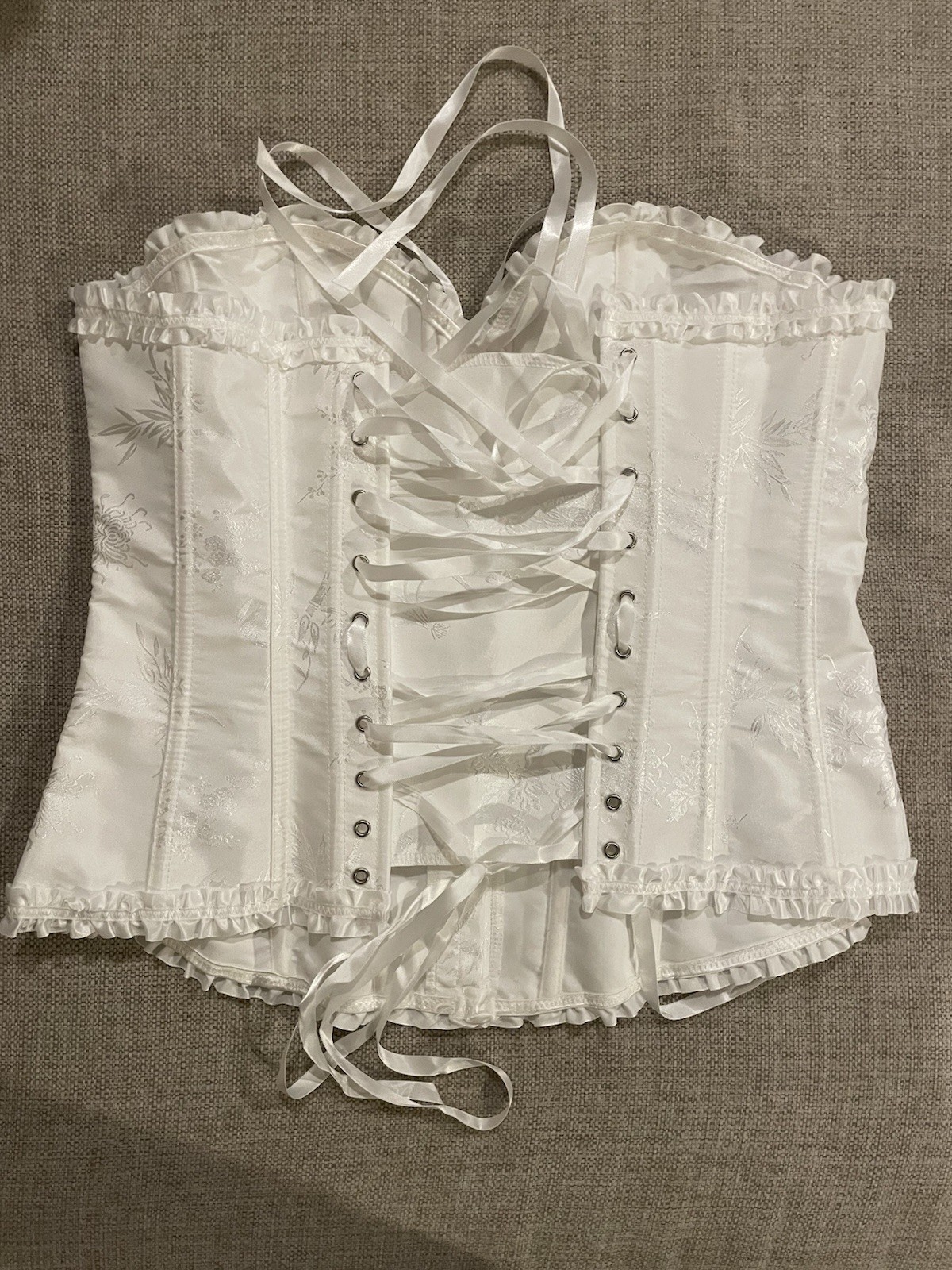 Adjustable Corset Women’s Size M Brilliant White Boned