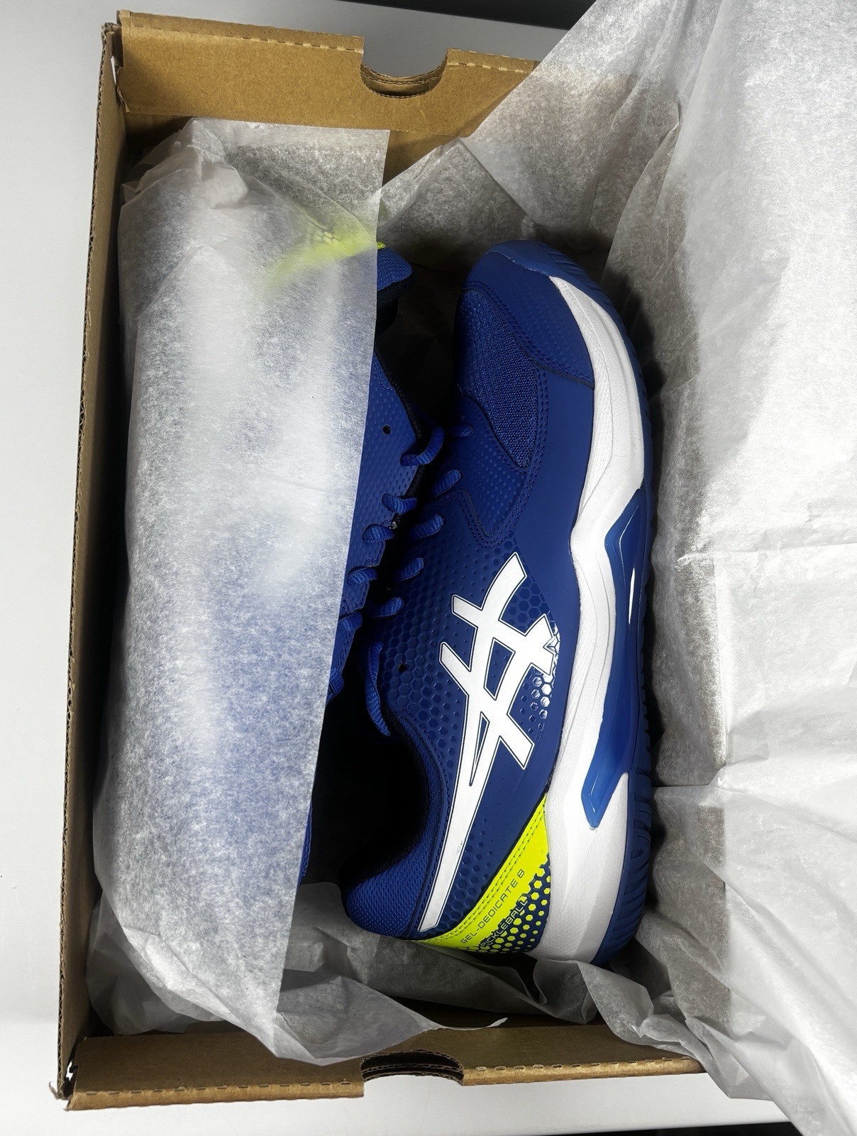 Asics Gel Dedicate 8 Pickleball Tennis Shoes Illusion Blue Size 10 1041A409-400