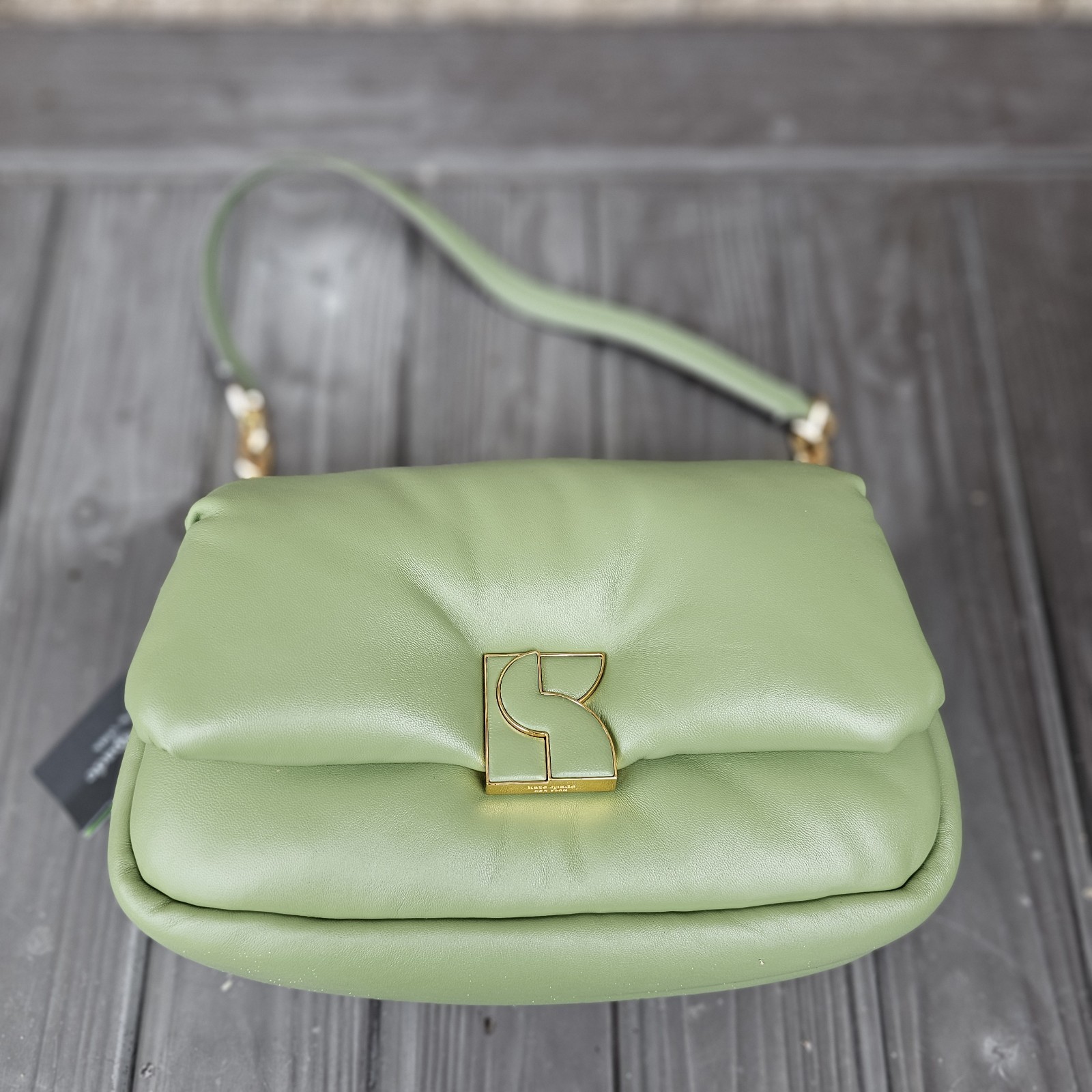 kate spade- Dakota- Puffy Leather Convertible Crossbody- Cedar Stand- NWT- $448