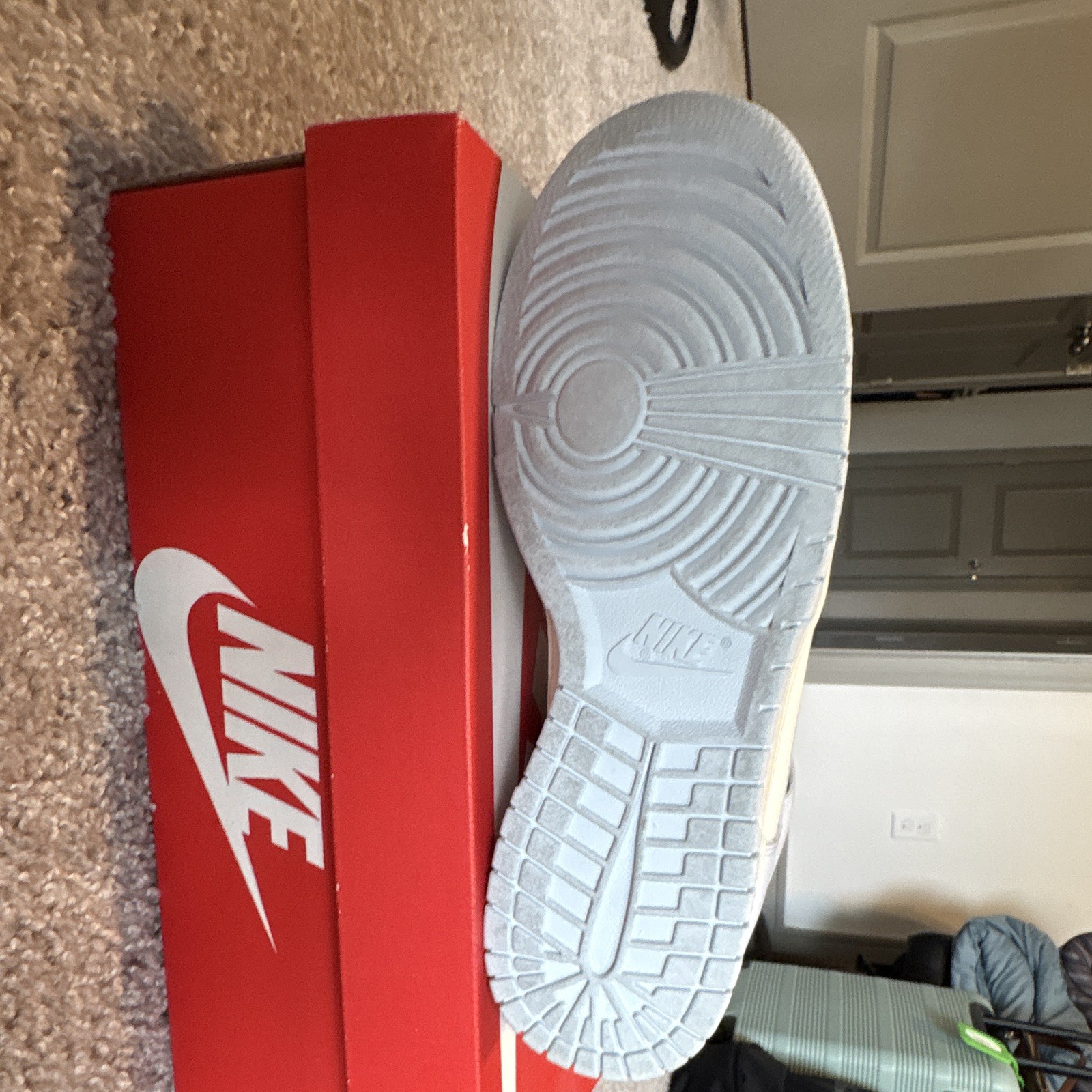 Nike Dunk High Women’s Sail/Football Grey/Pale Ivory High Top Leather DD1869-102