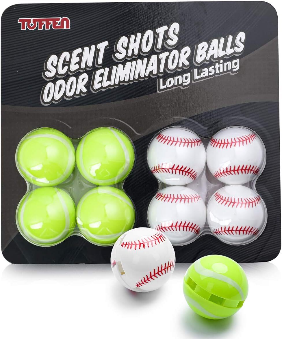 TUFFEN Shoe Deodorizer Balls Sneaker Reusable Effective Remove Odors Balls 8 PCS