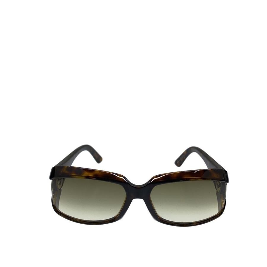 GUCCI GG2599 Women’s Brown Tortoise Rectangular Sunglasses Gray Lenses Auth