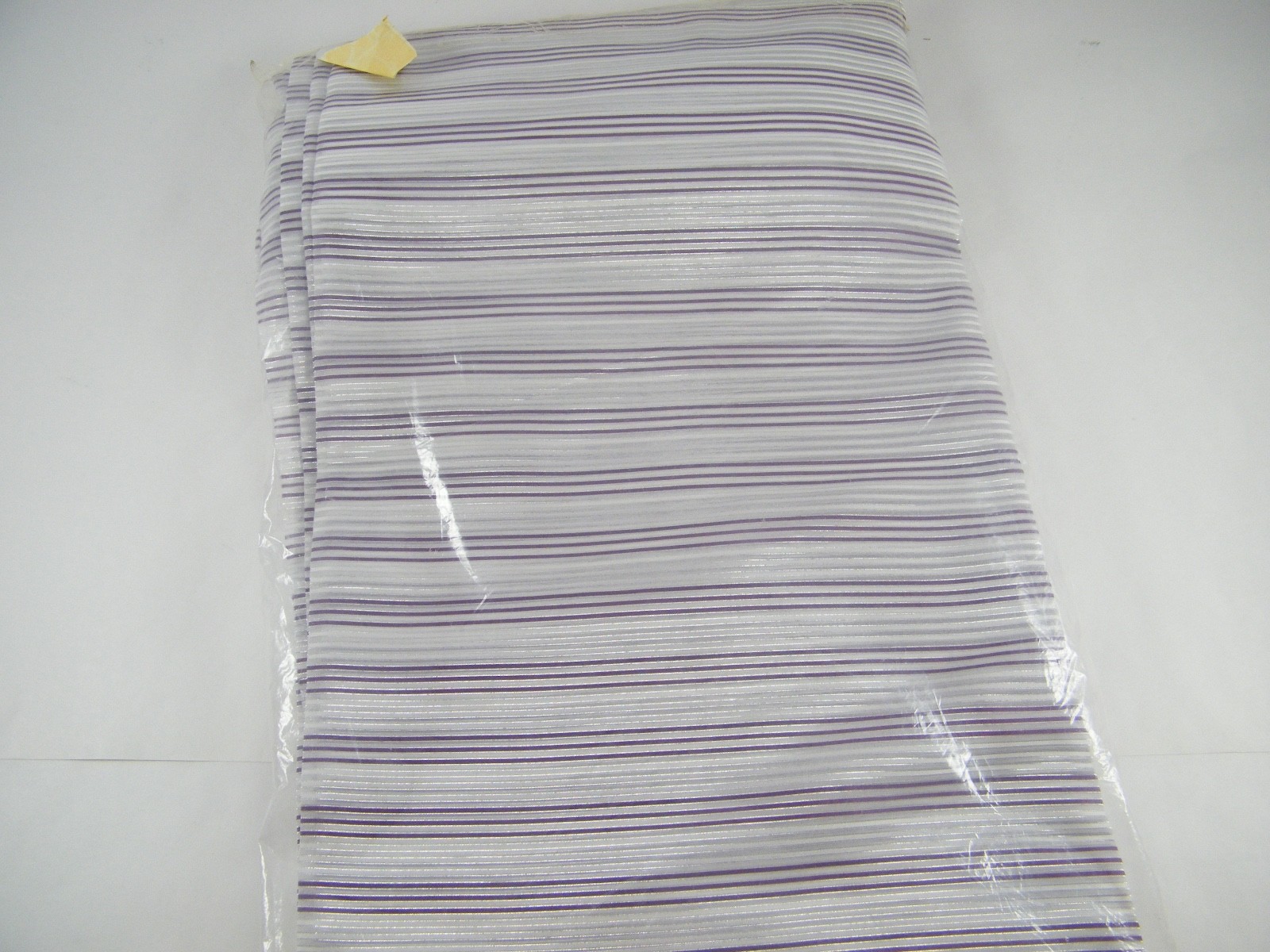 BEAUTIFUL SCREEN PRINTED POLYESTER SAREE PURPLE STRIPES