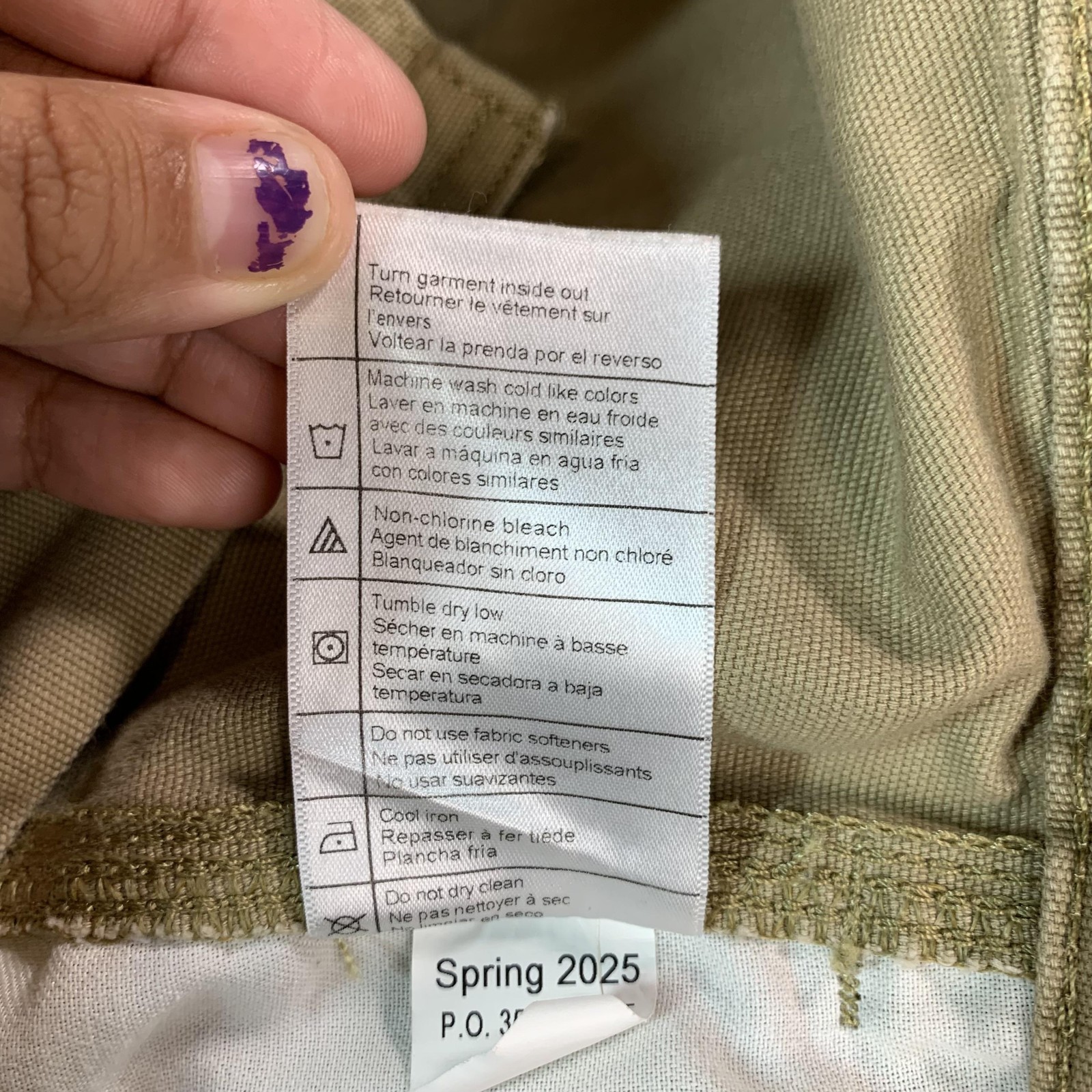 Carhartt Rugged Flex Relaxed Fit Carpenter Pants Mens 38×32 Beige Canvas Stretch