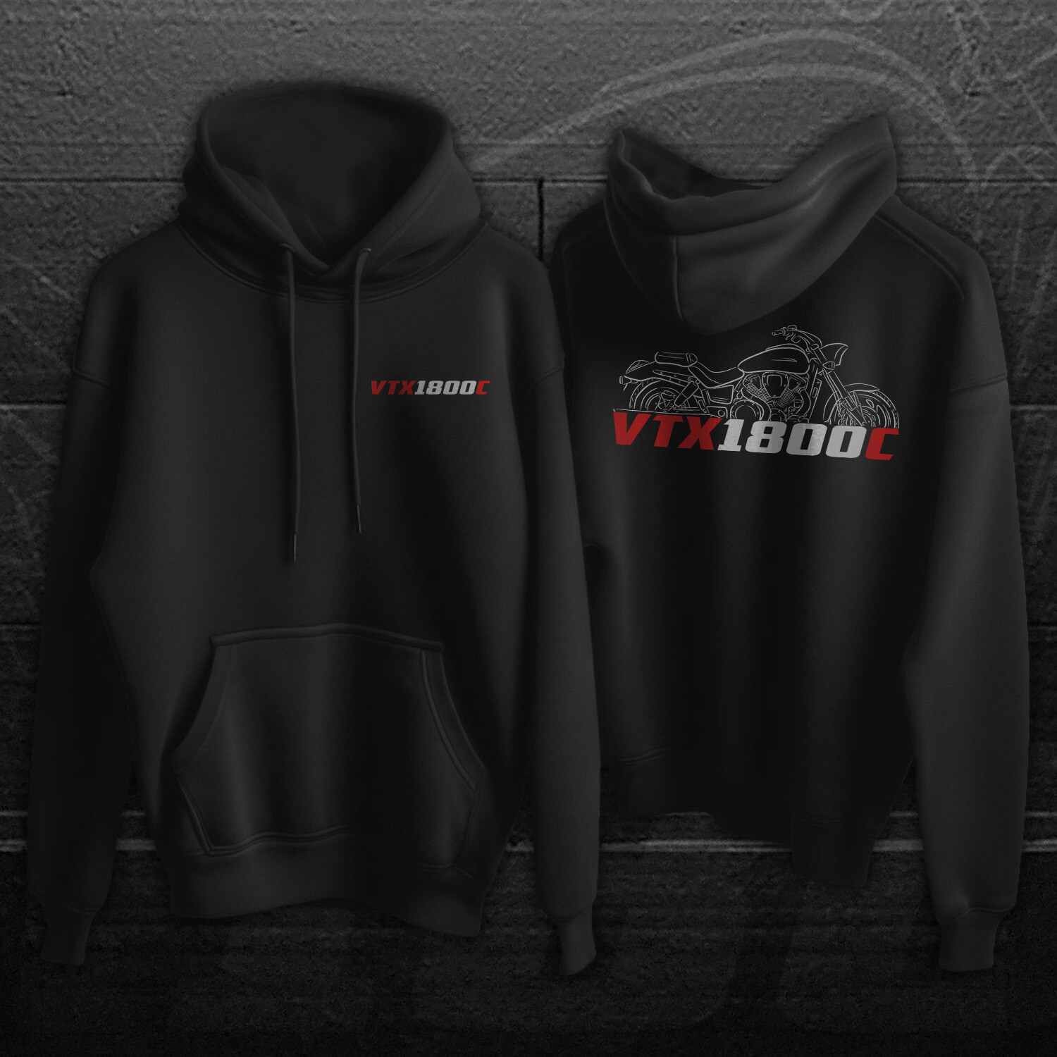 Honda VTX 1800C & F & N & R & S & T 2001-2008 – Motorcycle Hoodie Pullover
