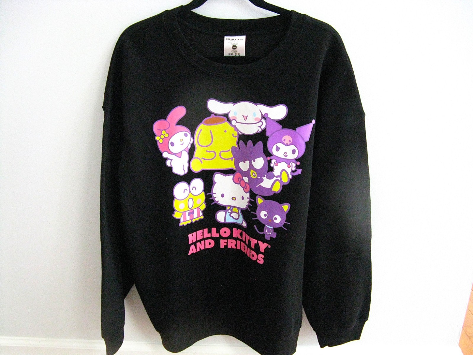 Hello Kitty & Friends Hybrid Apparel Women’s Black Graphic Sweatshirt Size XXL