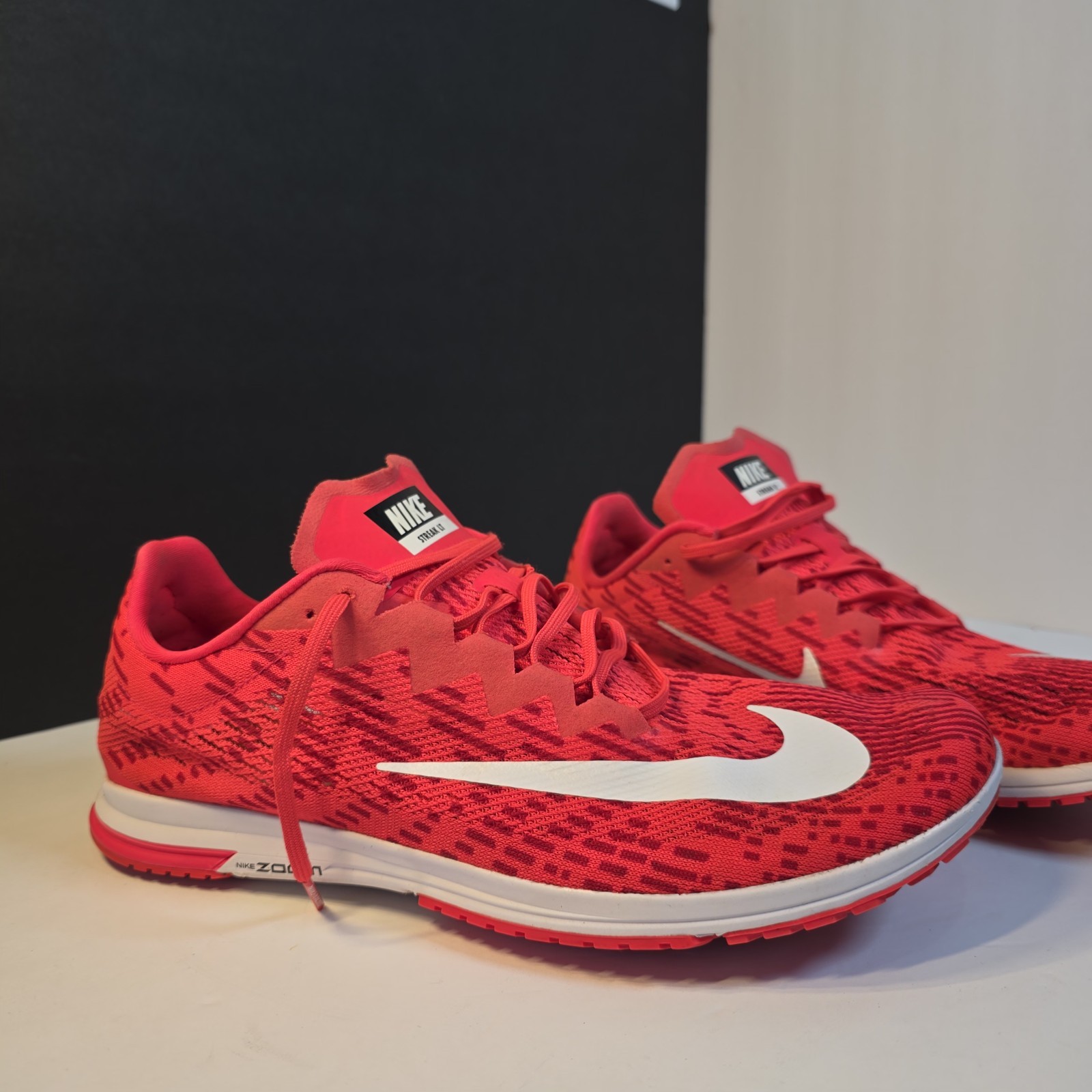 Nike Air Zoom Streak LT 4 Crimson Racing Running Shoes 924514-601 Men’s Size 12