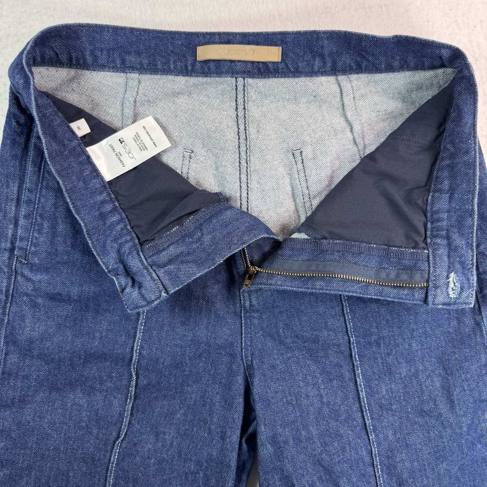 Joe’s Jeans Women’s 30 Wide Leg Denim Pants Dark Wash Cropped Trouser