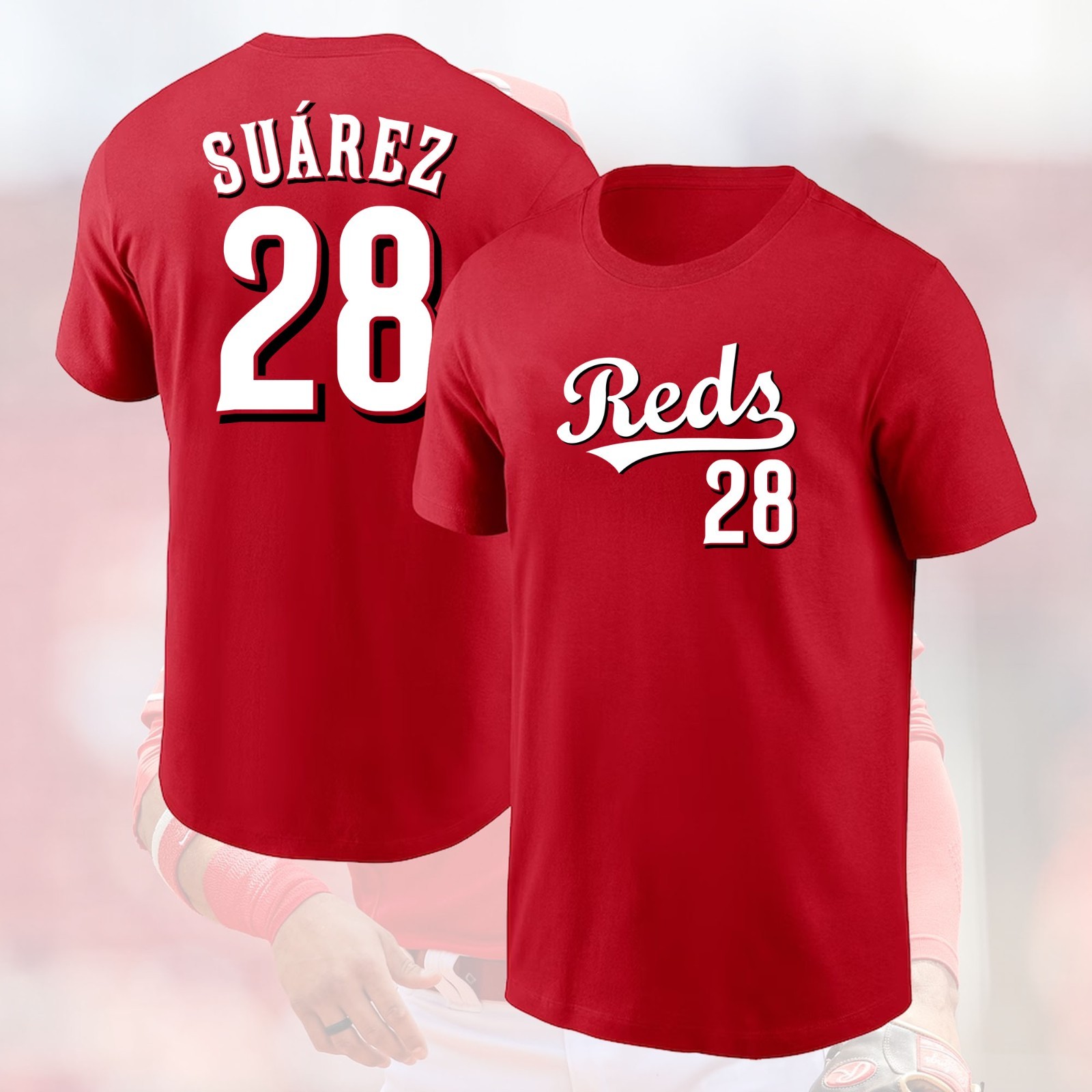SALE HOT! Eugenio Suárez #28 Cincinnati Reds 2026 Name & Number Gift For Fans