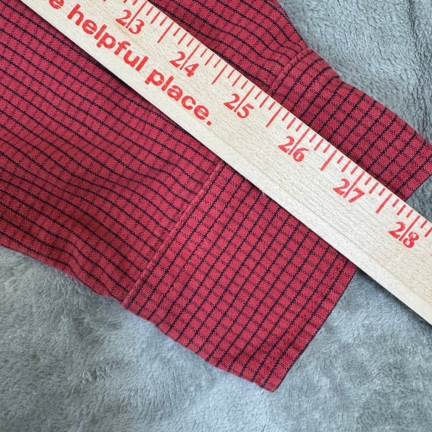 Tyndale Mens 2XL FR Flame Resistant Work Shirt Red Check Arc Rating 9.1 HC 2 USA