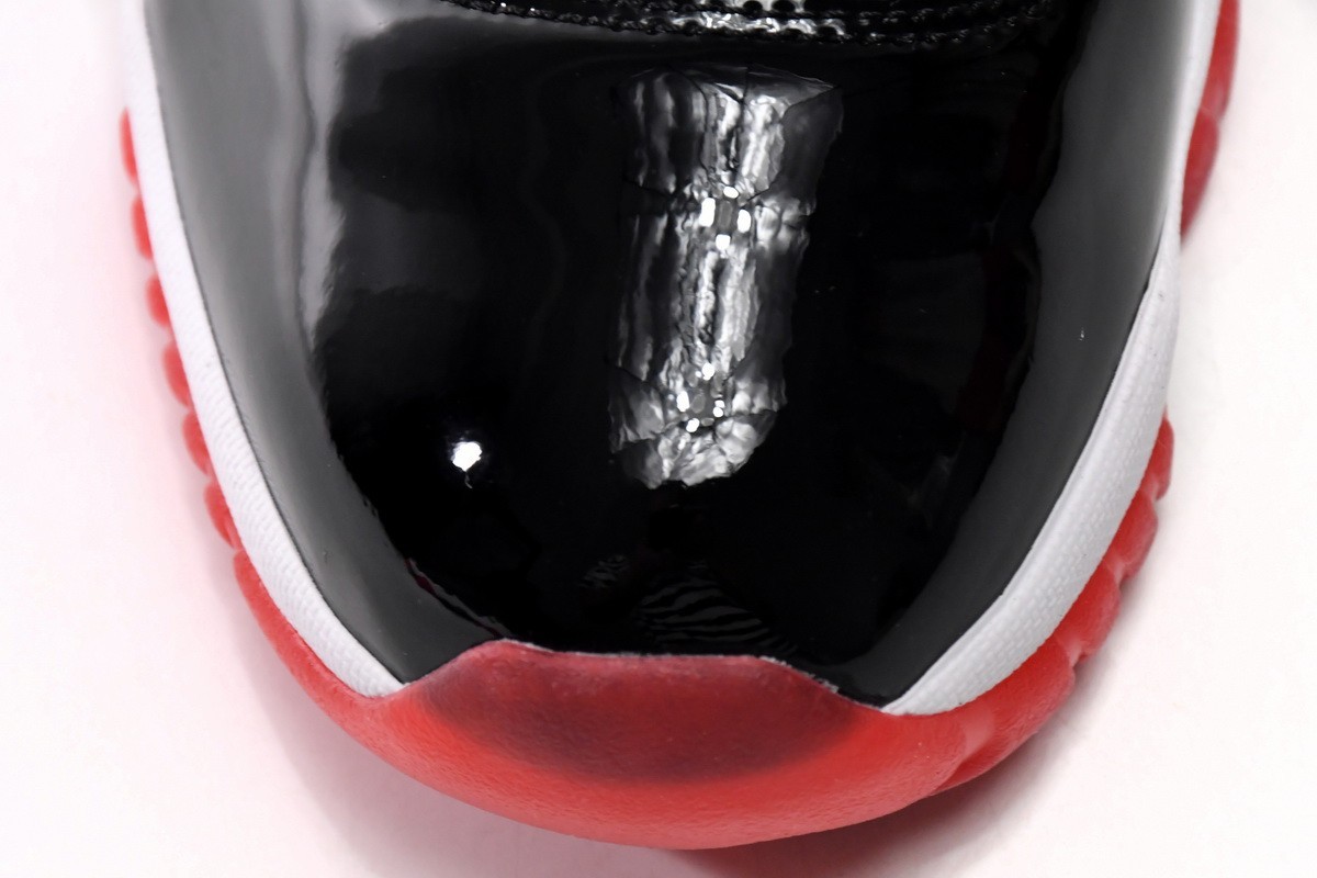 Nike Air Jordan 11 Retro Bred 2019 378037-061 Black Varsity Red Men’s Shoes