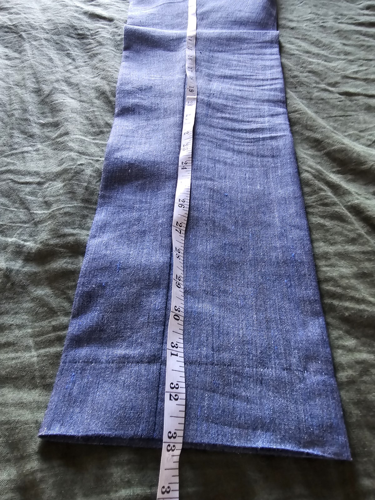 Bonobos Capstone Tuxedo 40L 33 Slim Blue Chambray Italian Marzotto Wool Suit