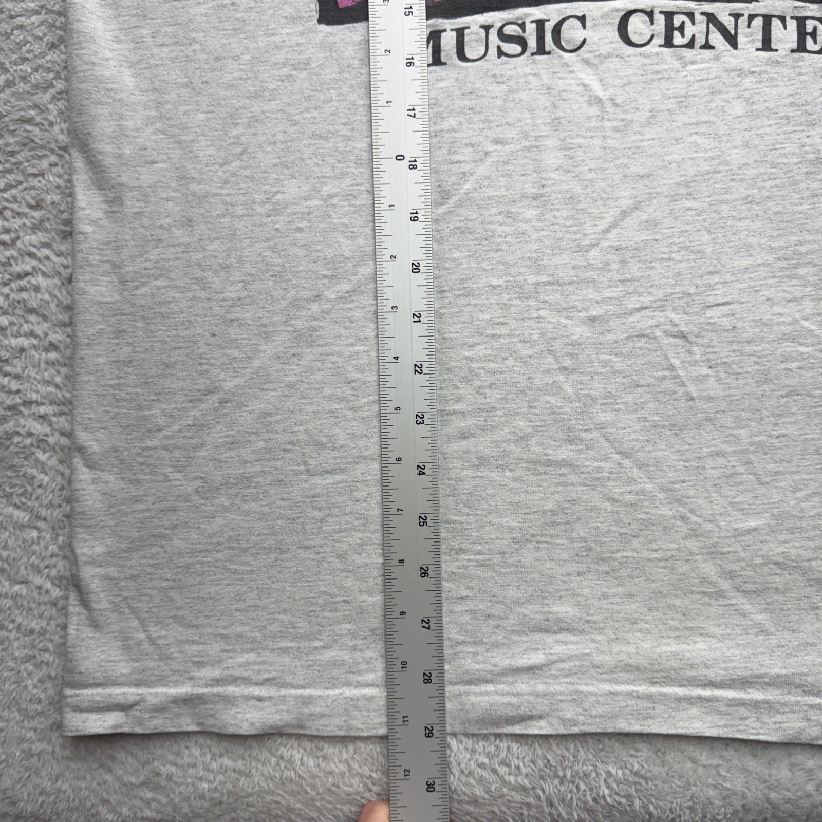 Vintage Anvil Luzerne Music Center Ringer T-Shirt Gray Mens XL Made in USA 90s