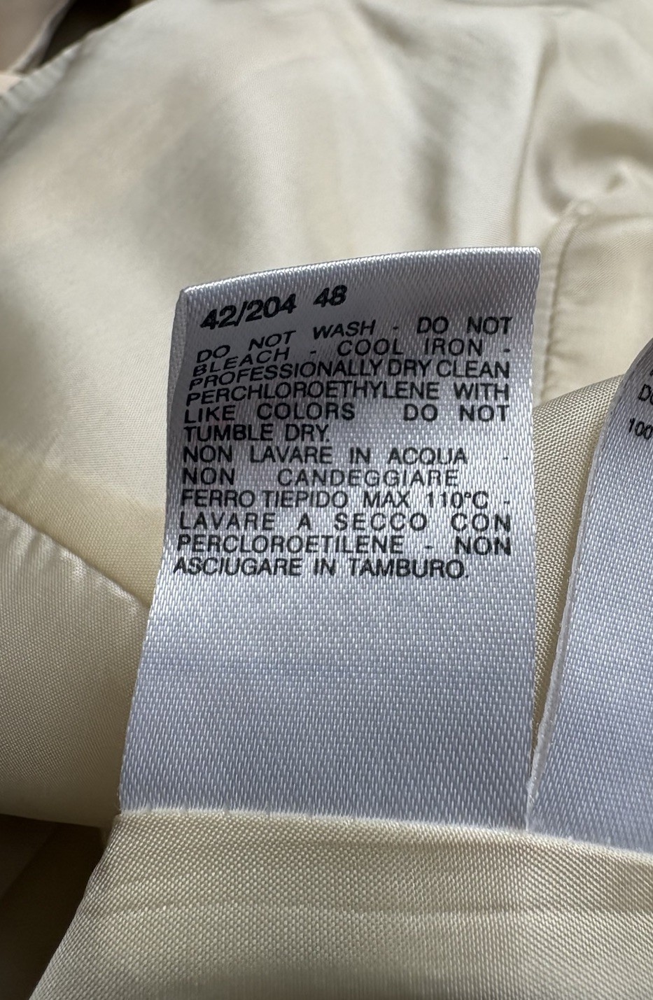 Max Mara One Button Jacket Crème Vintage