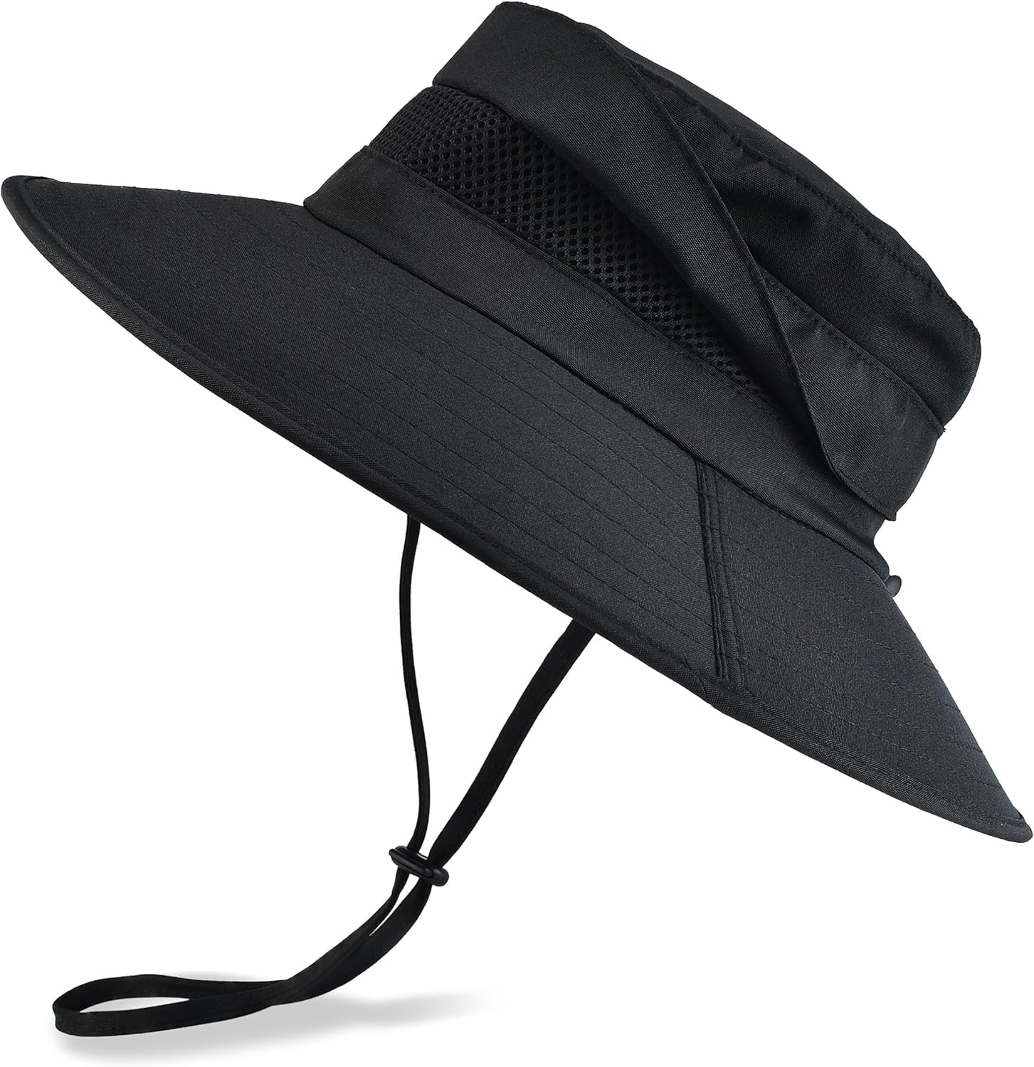 Men’S UPF 50+ Waterproof Wide Brim Boonie Hat, Sun & Rain Protection | Packable
