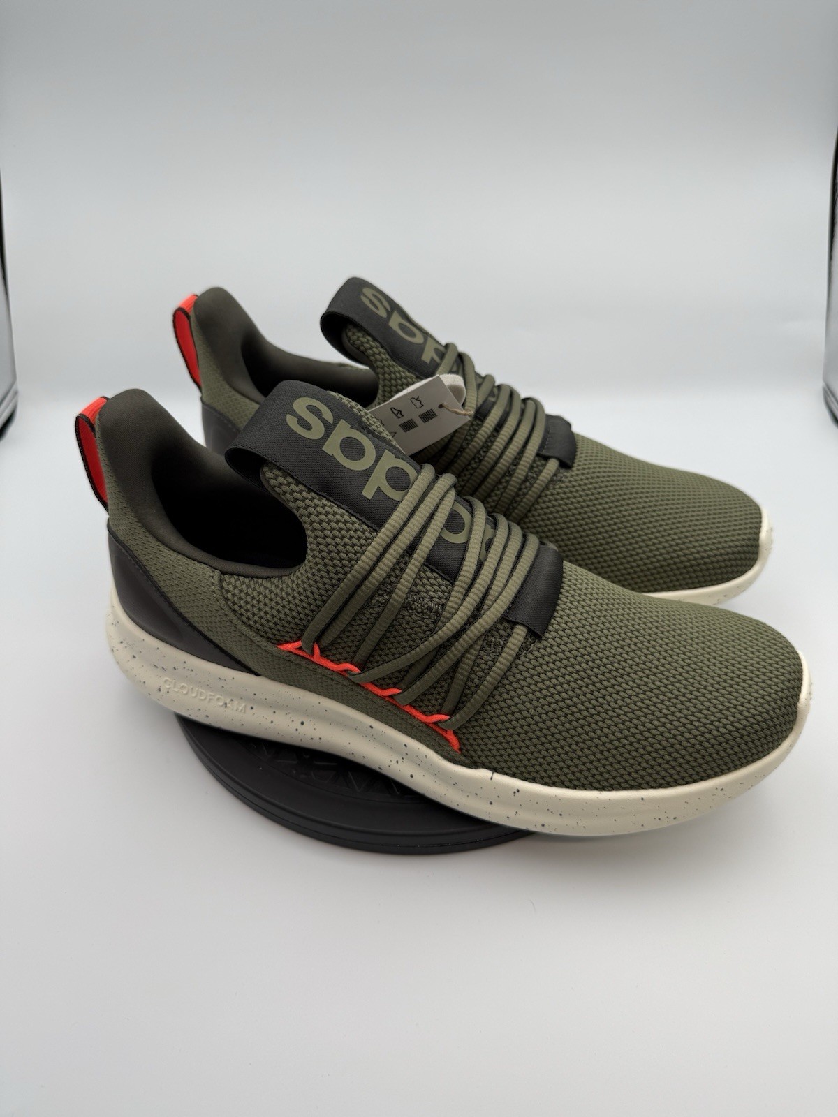 Adidas Men’s Lite Racer Adapt 7.0 Sneakers Cloud Foam Slip On IH7723 Olive Green