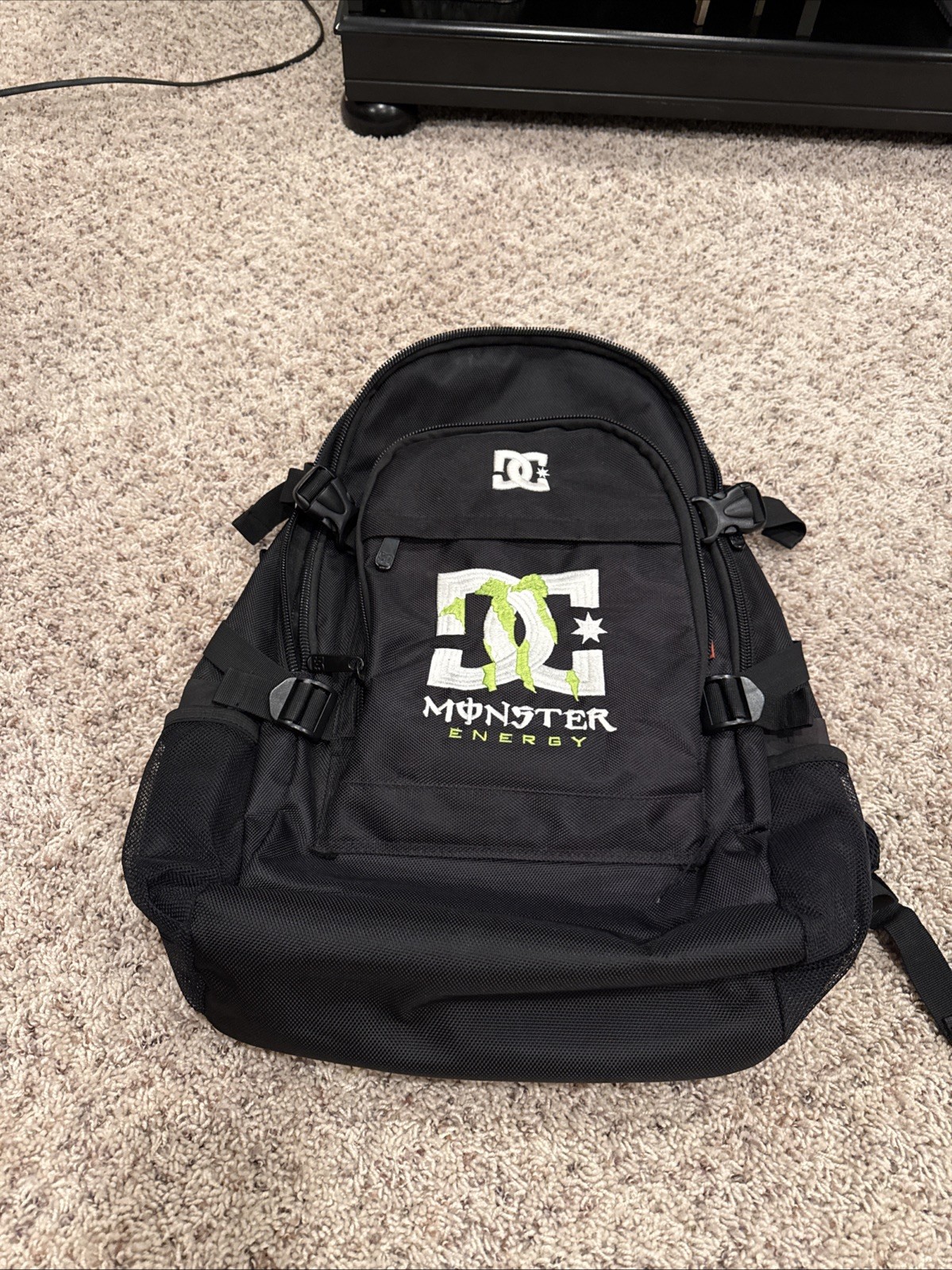 Monster Energy X DC Shoe Company Black Backpack W/ Laptop Compartment