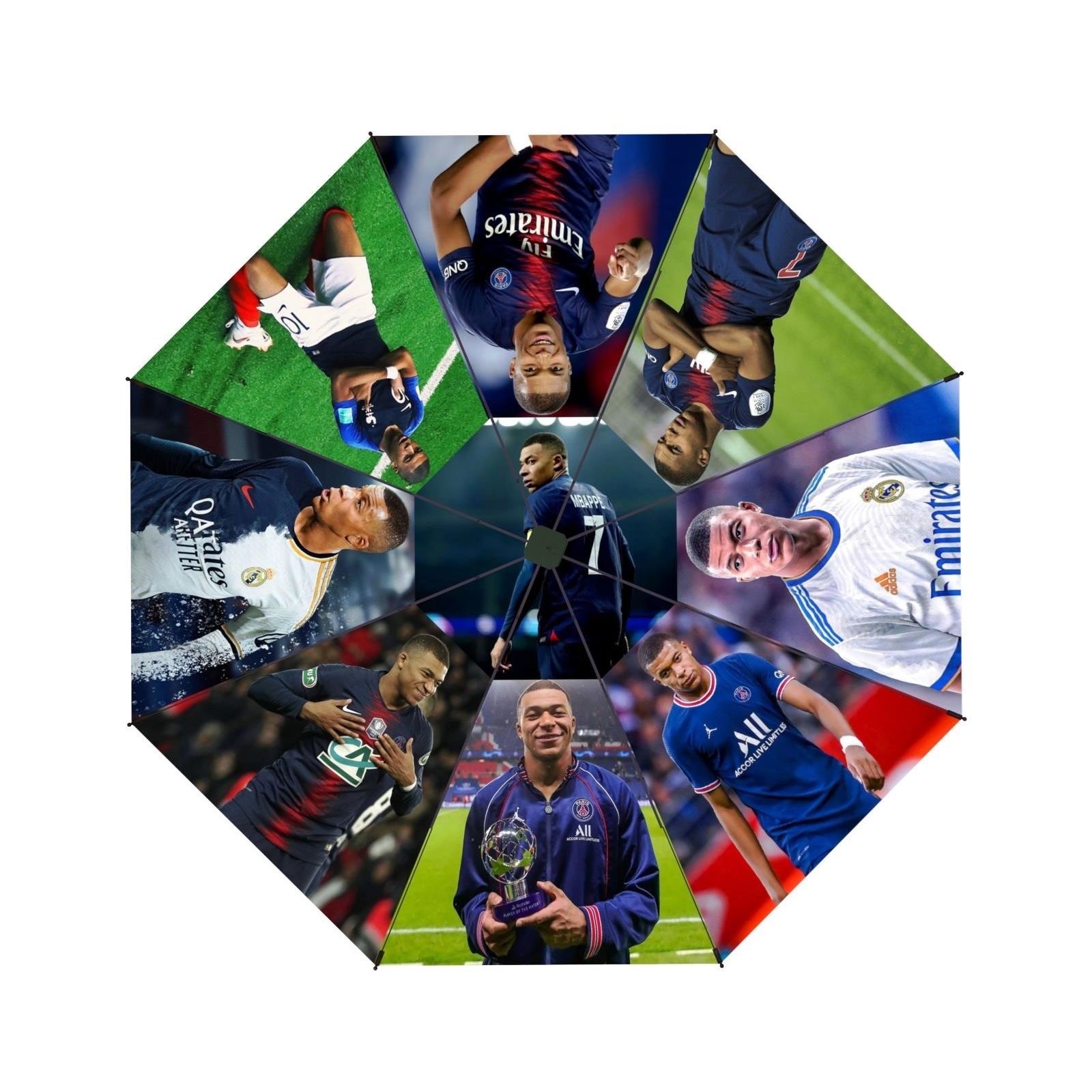 World Cup soccer star fan gift fully automatic umbrella (sun and rain protectio）