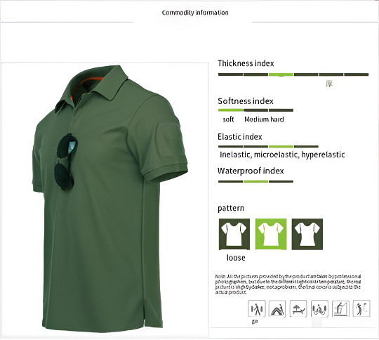 Tactical Casual Men’s Short Sleeve Polo T-Shirt Combat Top Shirt Quick Dry Sport