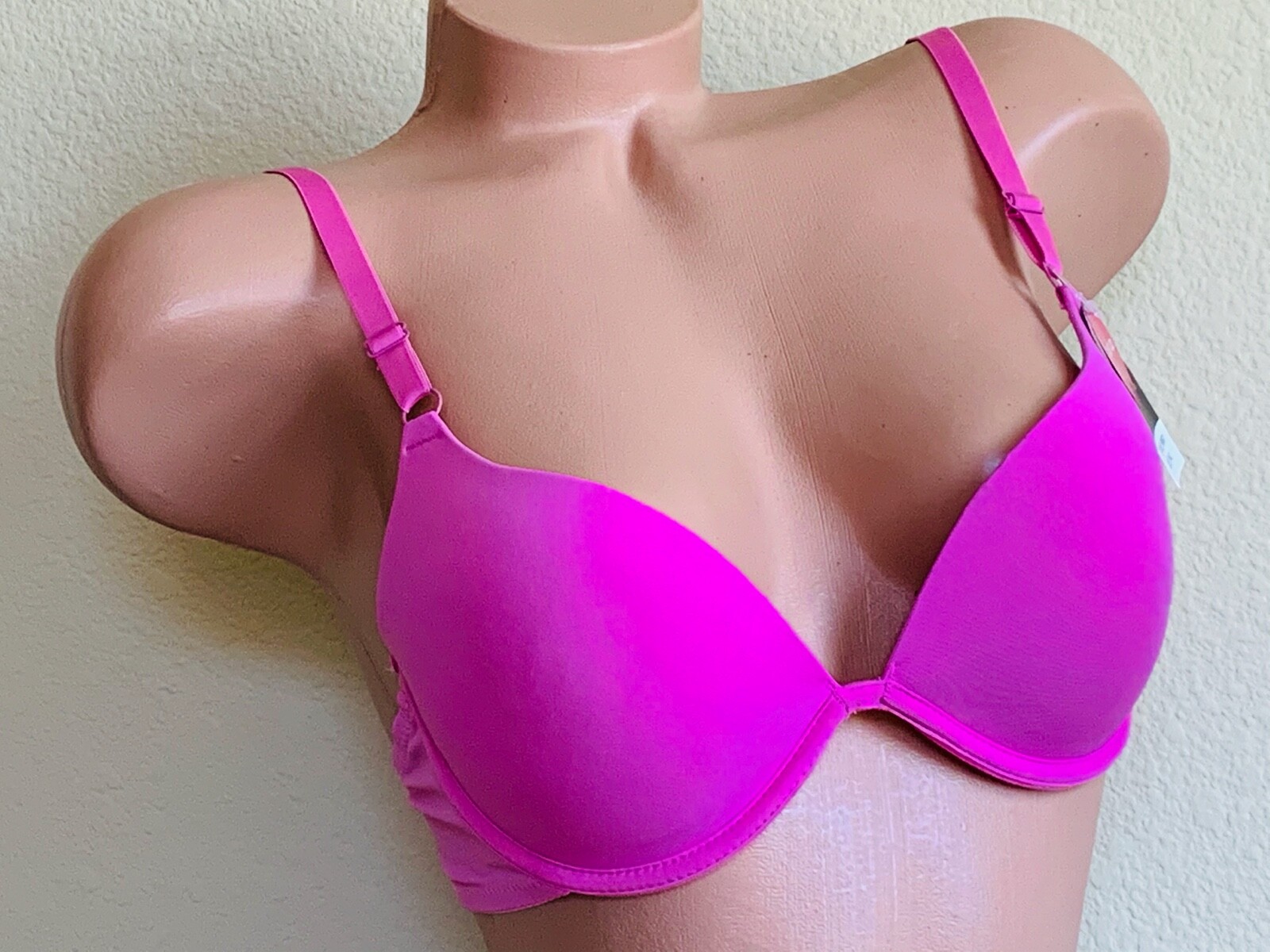 3-6 Women’s Bra Push-ups Deep Cleavage V-Bra T-Shirt Smooth Bra Lot 8601 32B-40C