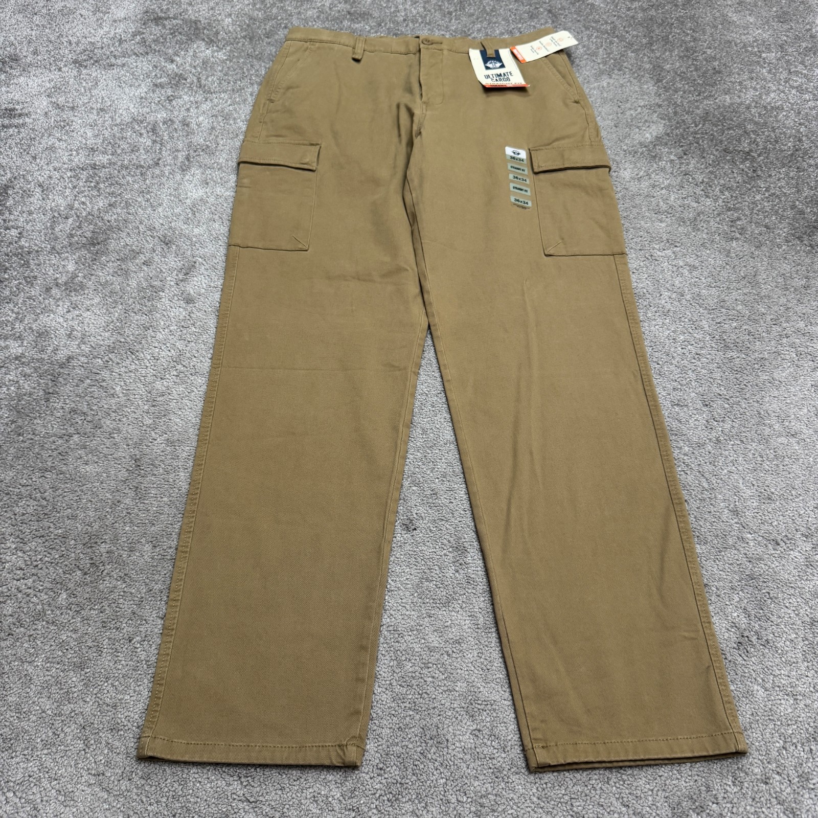 Dockers Smart 360 Flex Ultimate Cargo Straight Pants Mens 36×34 Khaki Brown NWT