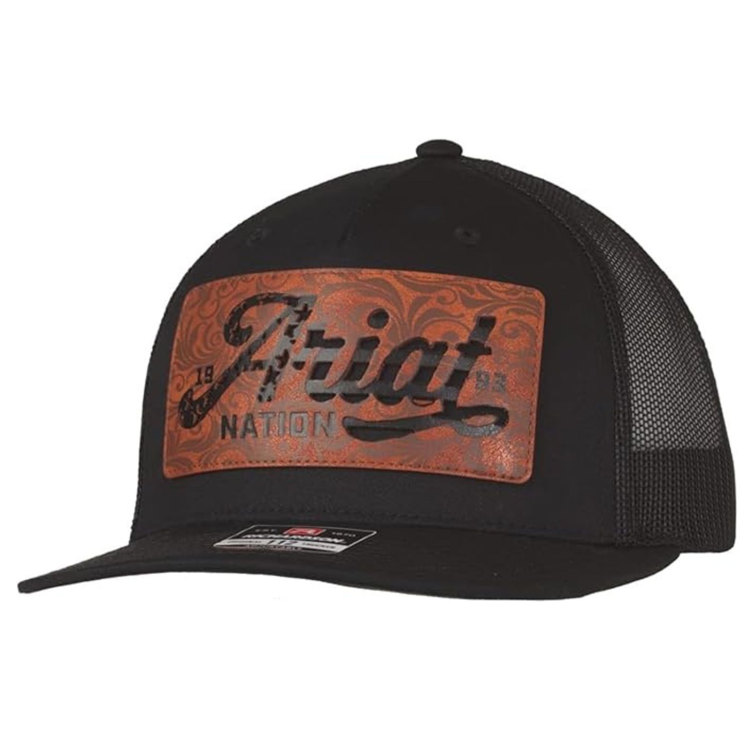 Ariat Mens Logo Filigree Stars Stripes Logo Patch Adjustable Snapback Cap Hat
