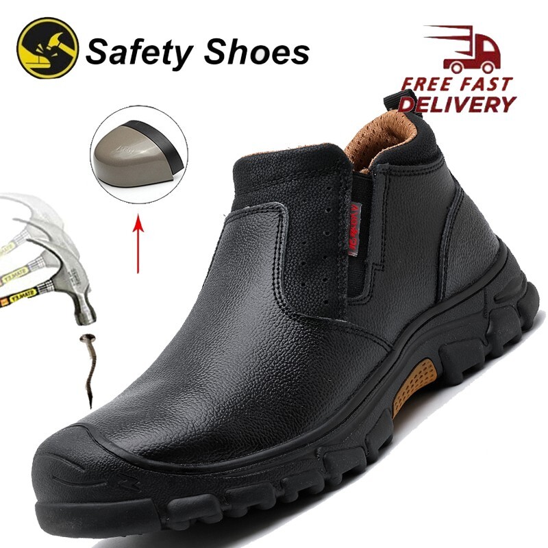 Puncture Proof Waterproof Mens Steel Toe Work Boots Indestructible Non Slip