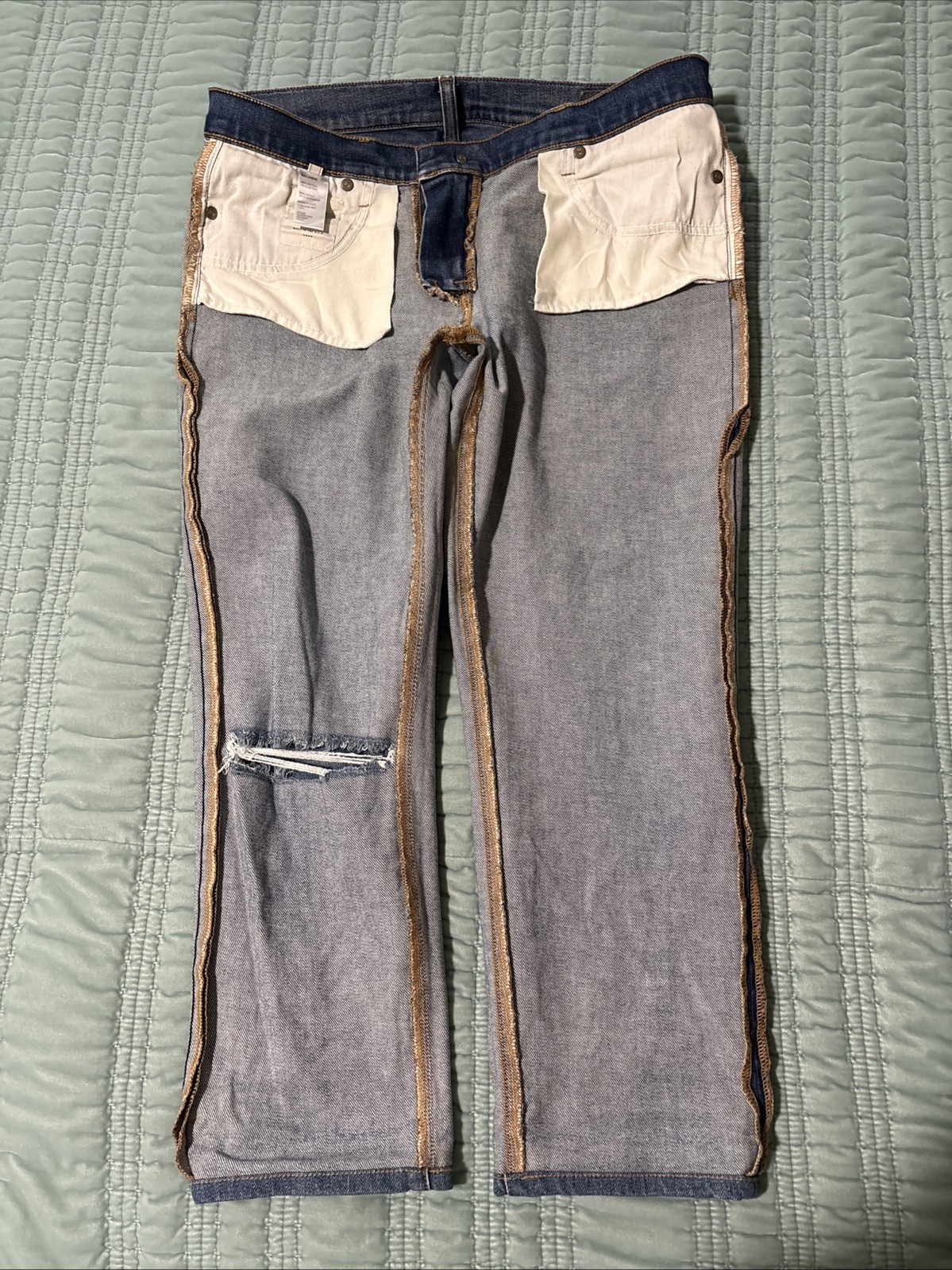 Baldwin 29 Kennedy Low Rise Boyfriend Capri Denim, Y2K, Stretch, 98% Cotton, EUC